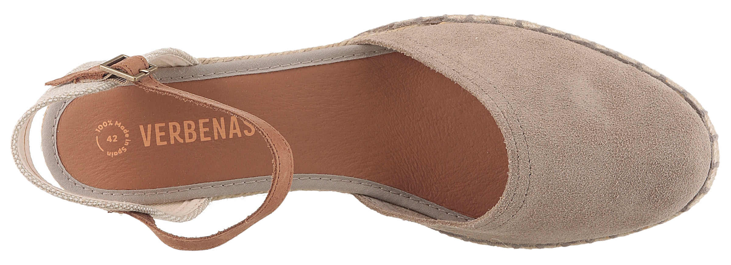 VERBENAS Sandalette »MALENA SERRAJE«, Sommerschuh, Riemchensandale, Urlaubschuh mit Keilabsatz