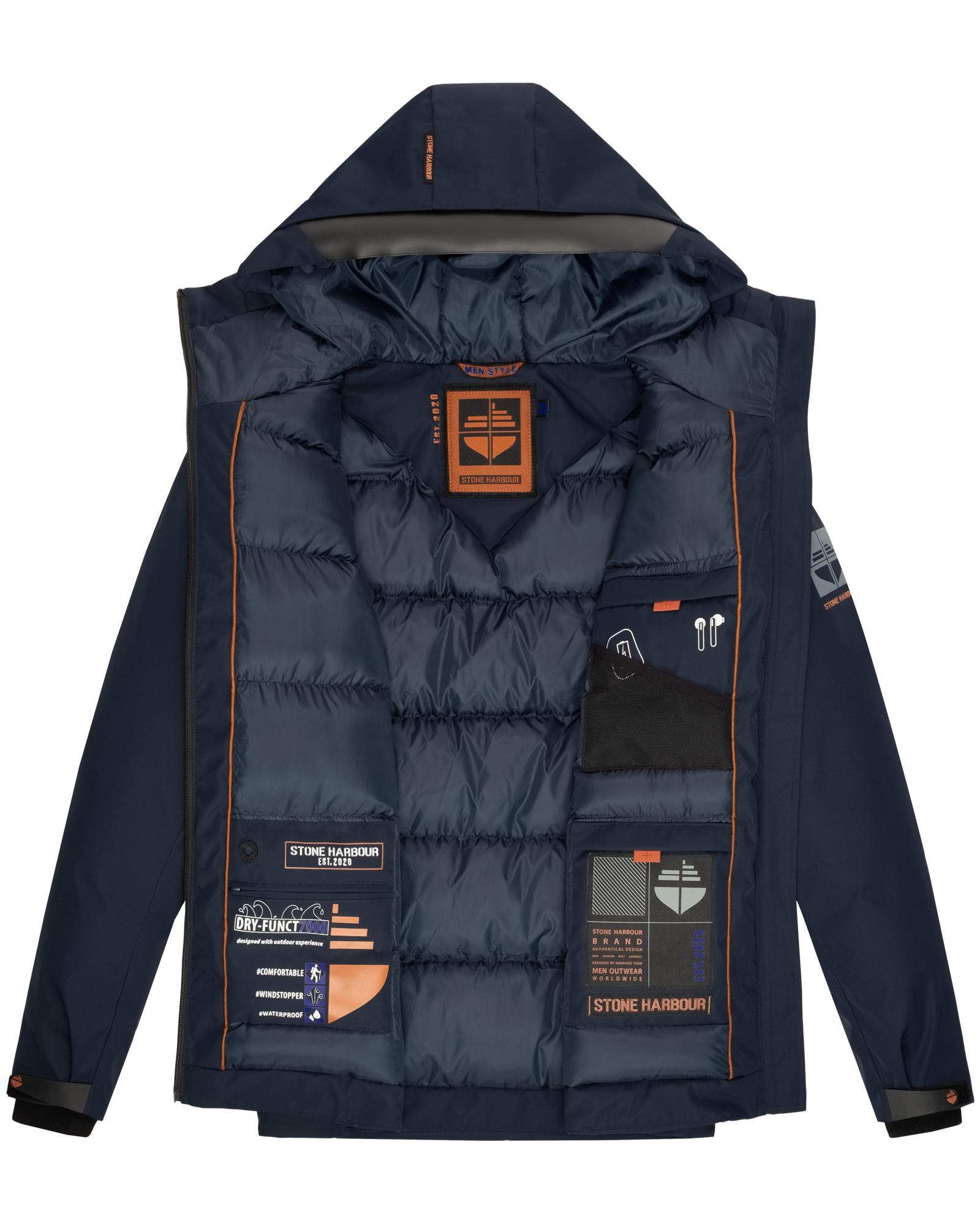 Stone Harbour Outdoorjacke »Moagaa«, mit Kapuze, Sportliche, wasserdichte Winterjacke mit Kapuze