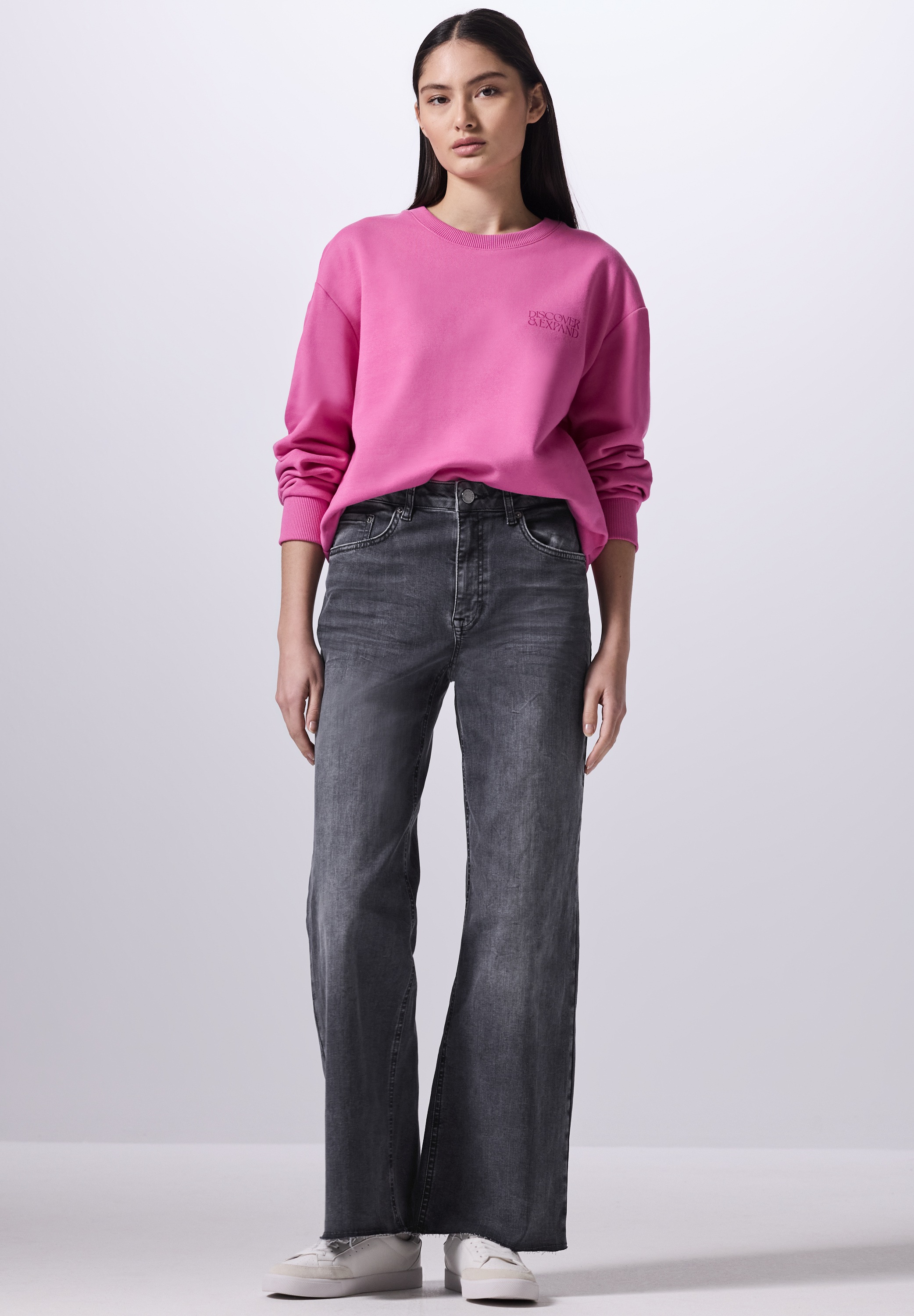 STREET ONE STUDIO Gerade Jeans, High Waist