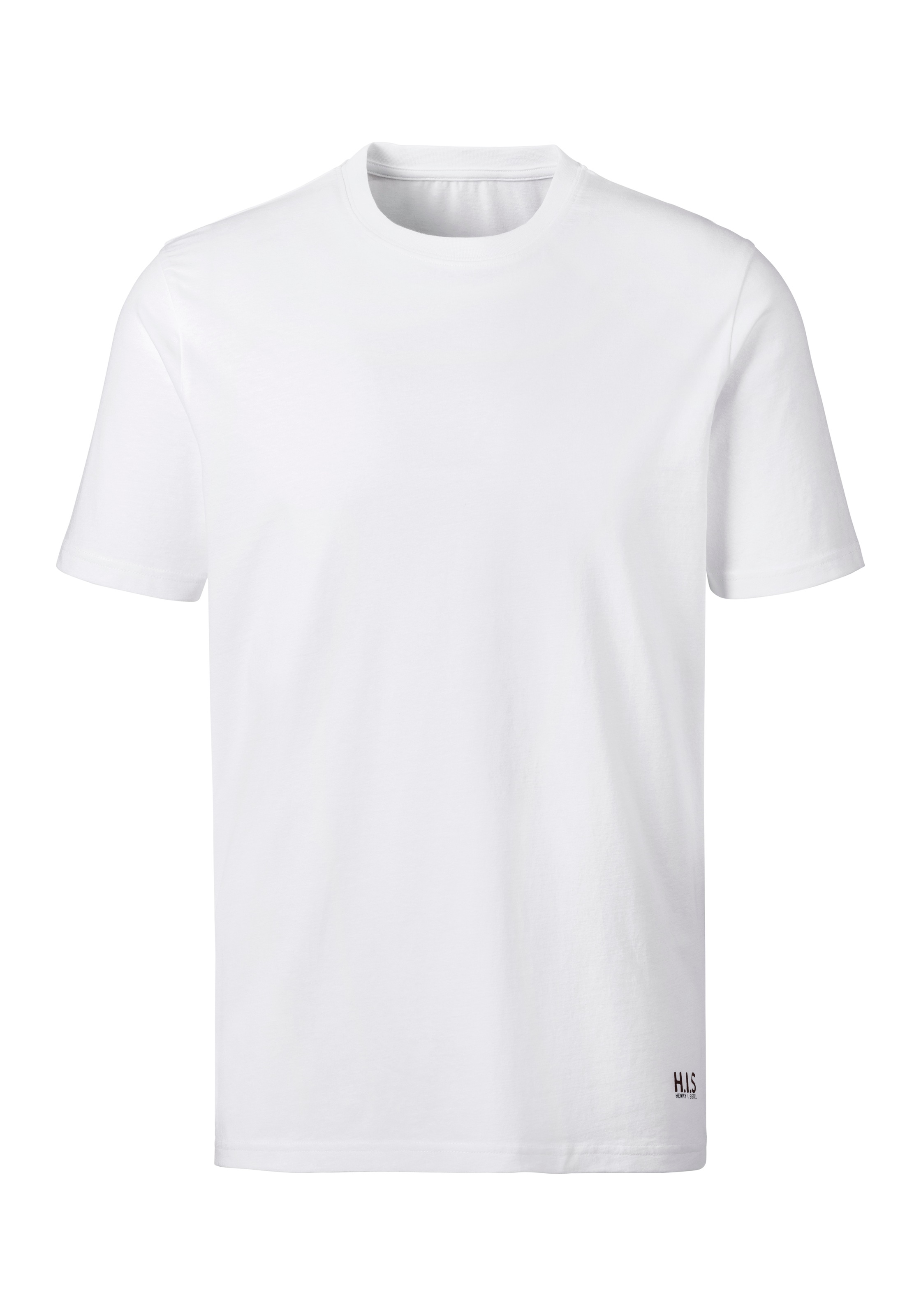 Thumbnail - H.I.S T-Shirt "Unterziehshirt mit Rundhals", (3er-Pack), aus Baumwoll-Mix