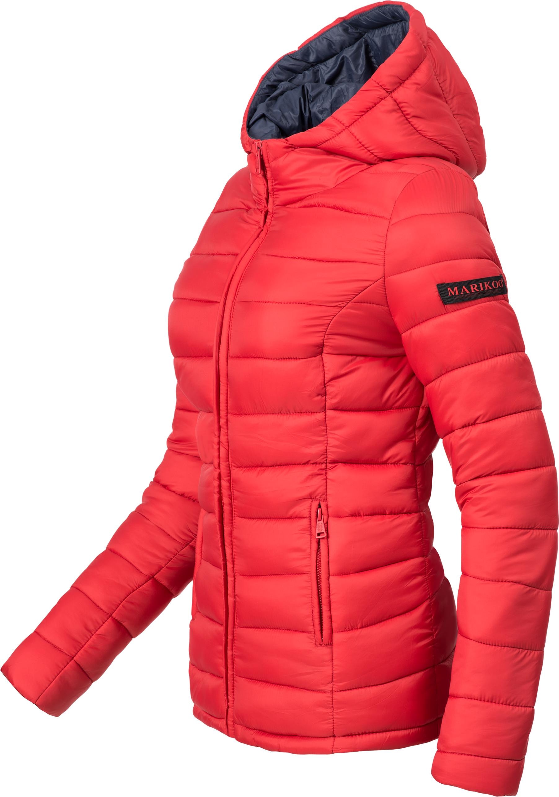 Marikoo Steppjacke »Luci«, mit Kapuze, modische Damen Übergangsjacke mit großer Kapuze