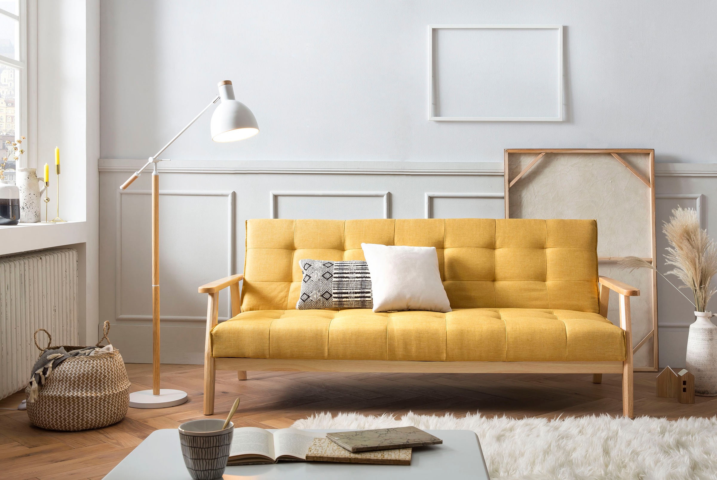 SalesFever Schlafsofa "Skagen 3-Sitzer Sofa" Holzgestell Sofa: Entspannung günstig online kaufen