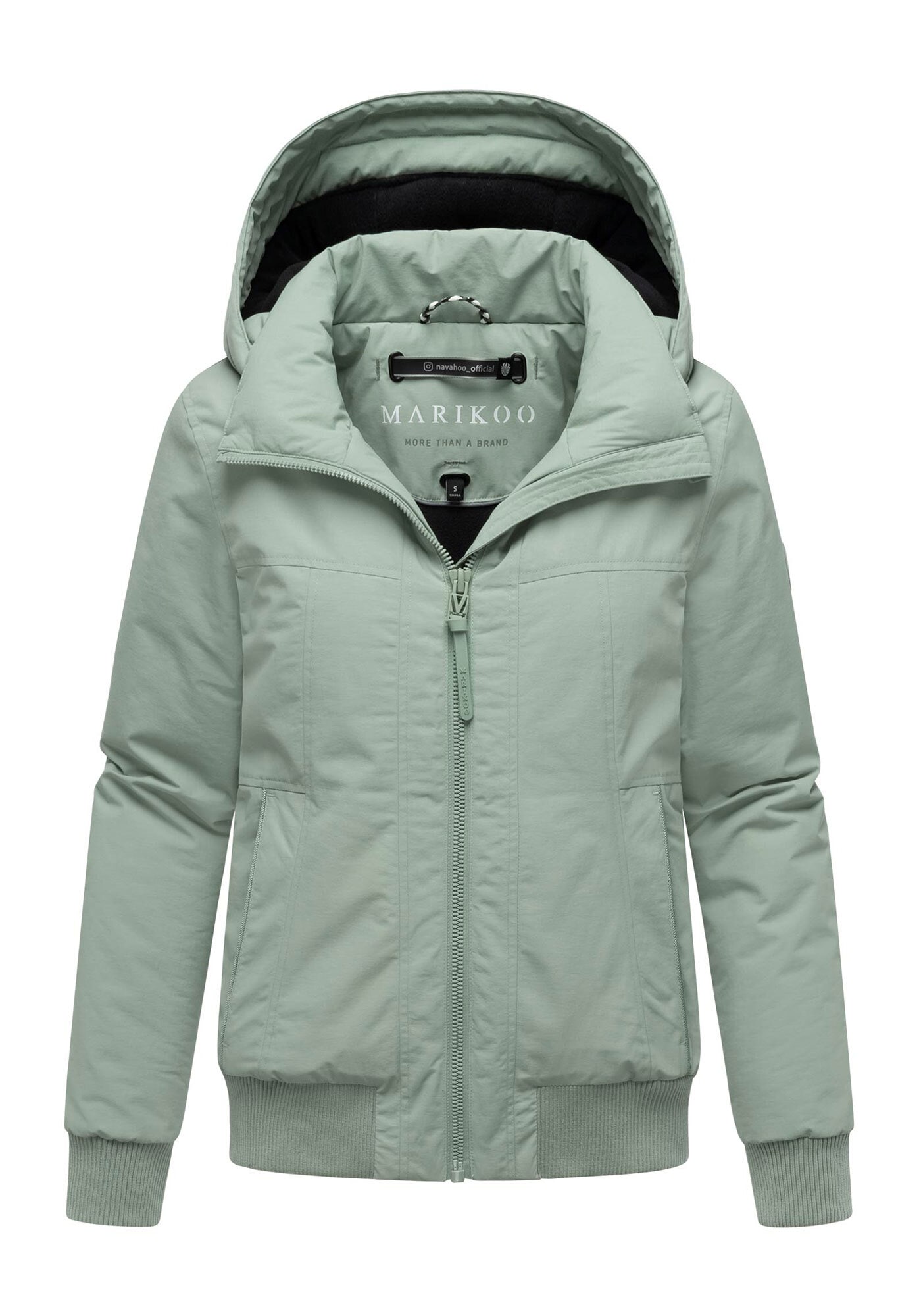 Marikoo Winterjacke »Mooni 16«, Gefütterte Winterjacke mit Kapuze und Kordelzug