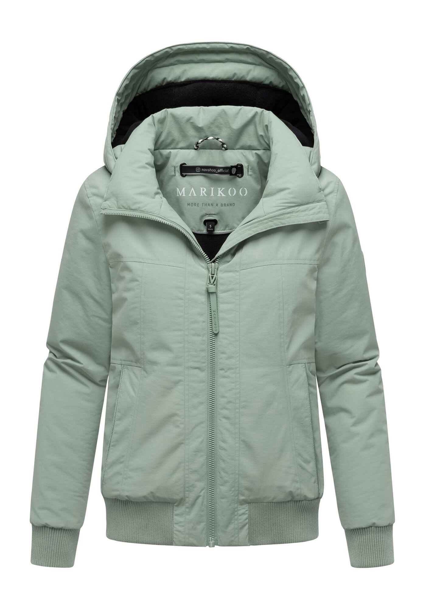 Marikoo Winterjacke "Mooni 16" Gefütterte Übergangsjacke mit Kapuze und Kordelzug