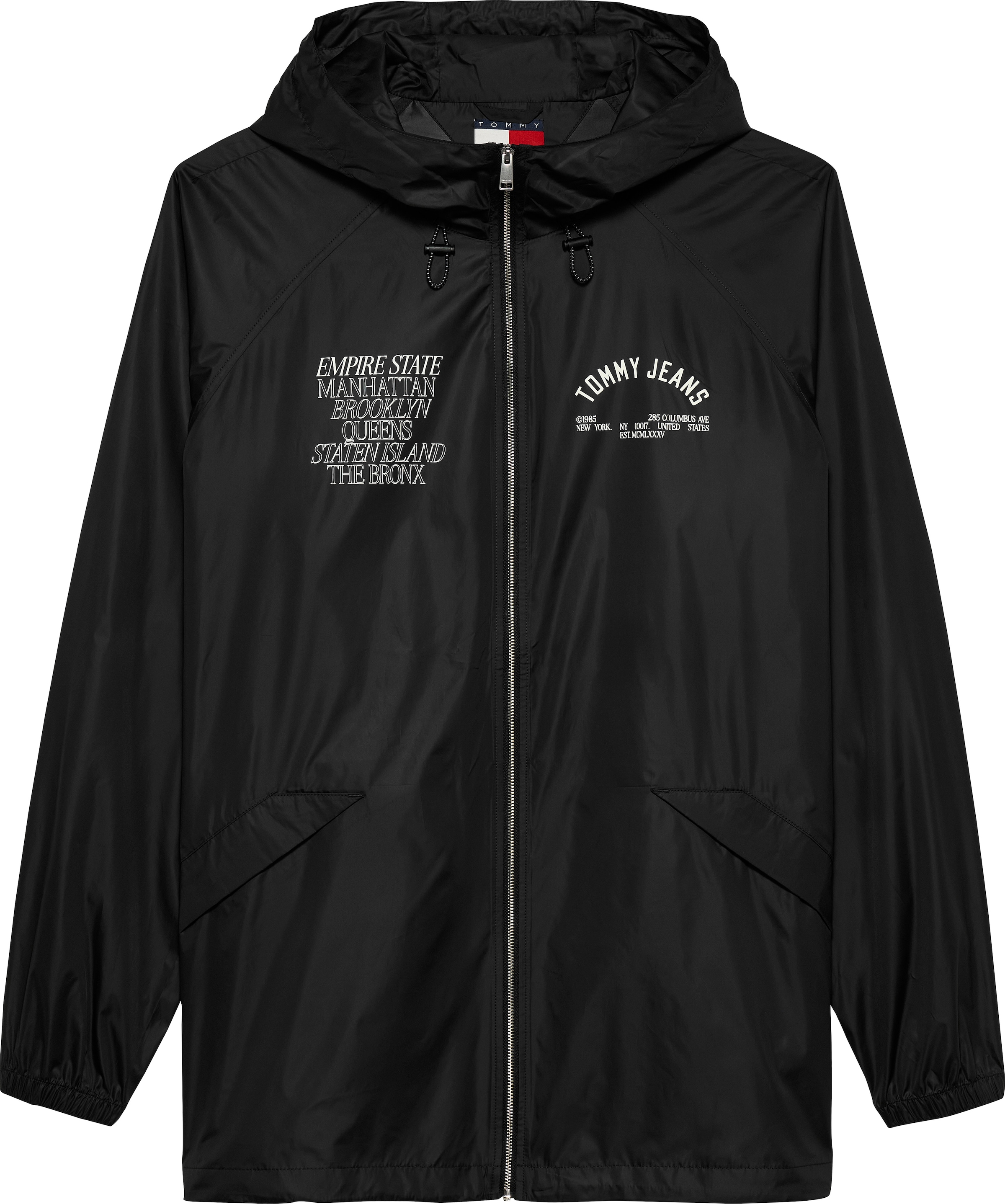 Tommy Jeans Windbreaker »TJM WINDBRKR BOROUGHS JACKET«, mit Kapuze, Mit Rundhalsausschnitt