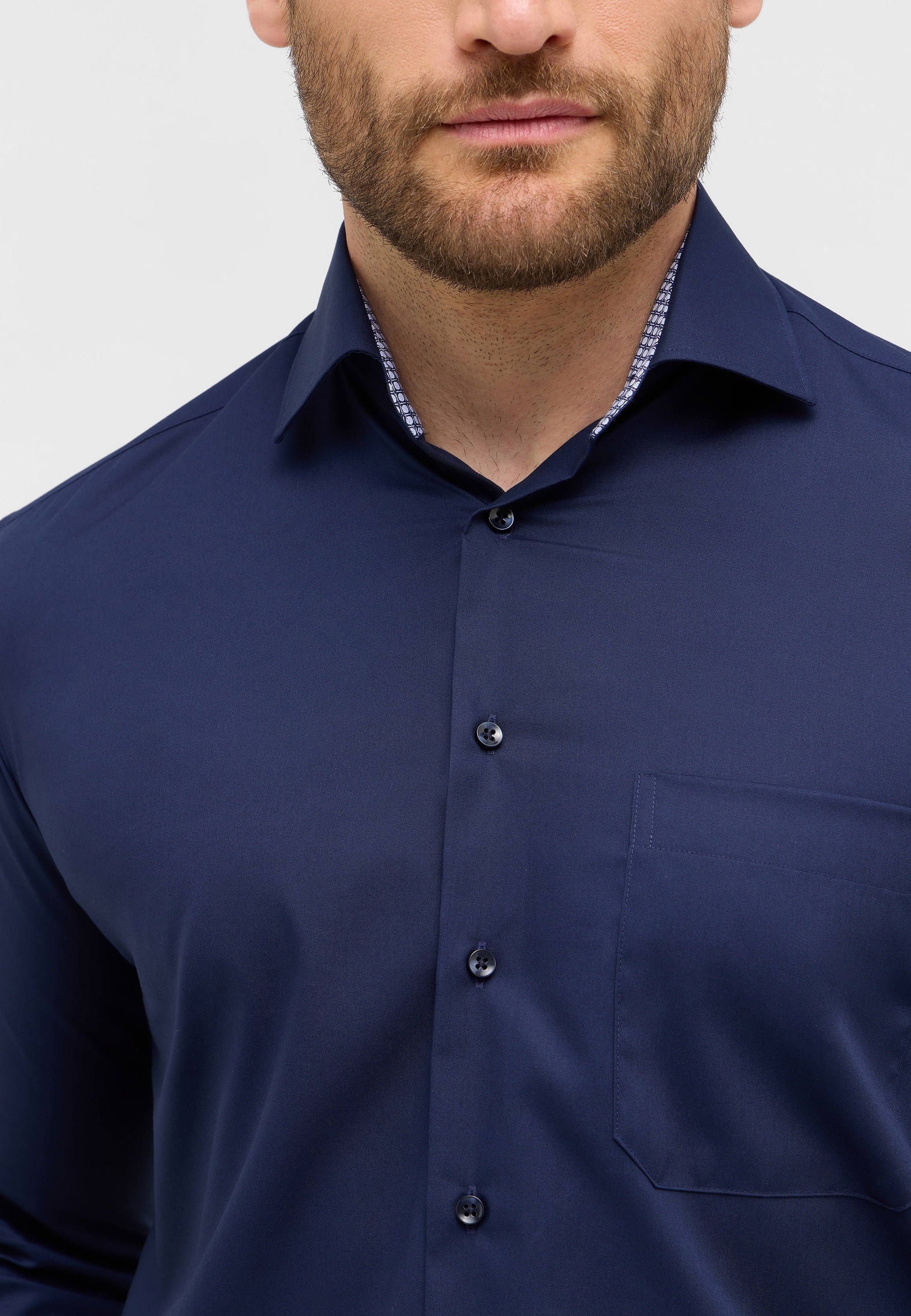 Eterna Langarmhemd »COMFORT FIT«, NON IRON (bügelfrei)