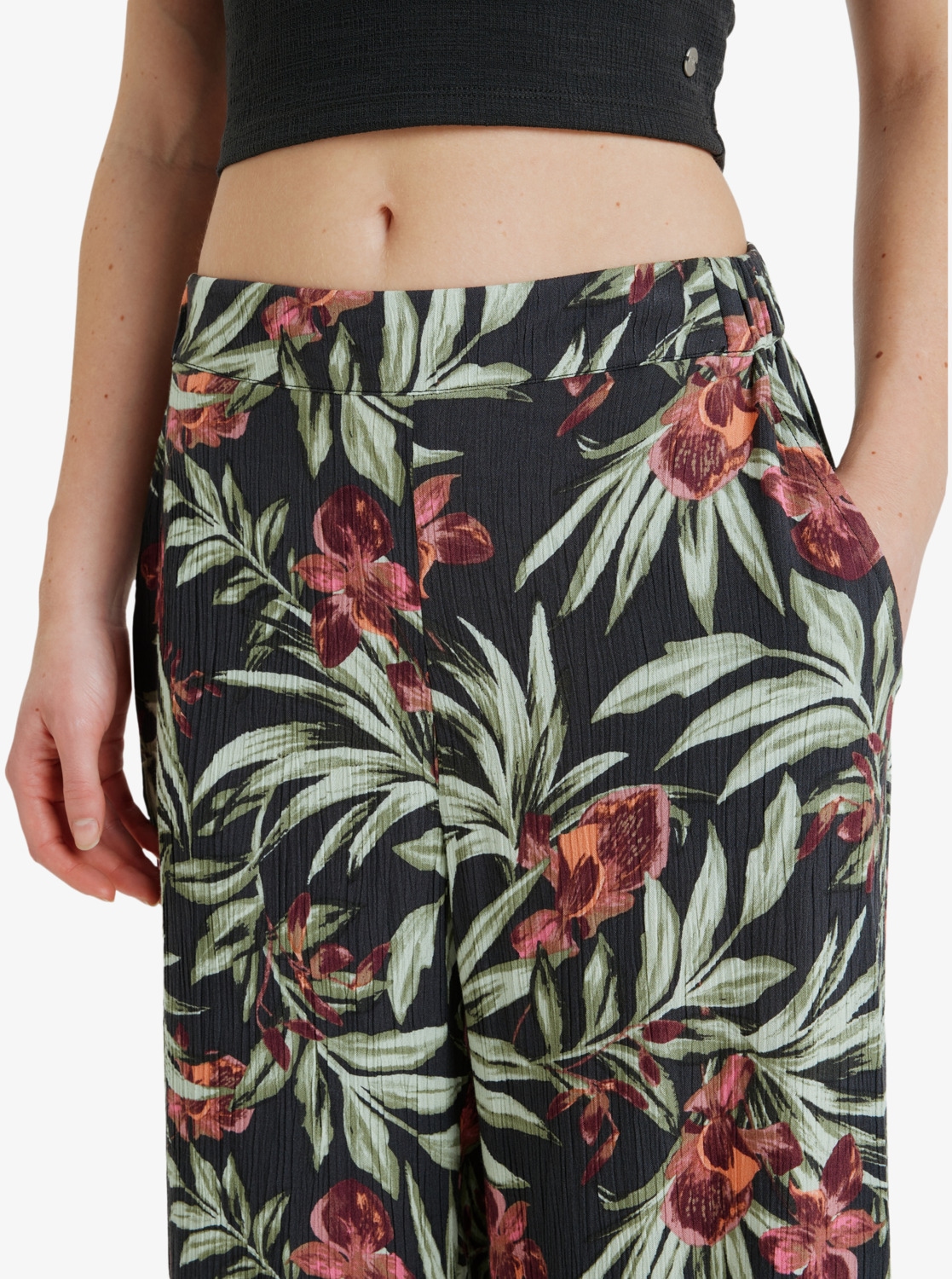 Roxy Stoffhose »MIDNIGHT AVENUE CRINKLE«, (1 tlg.)