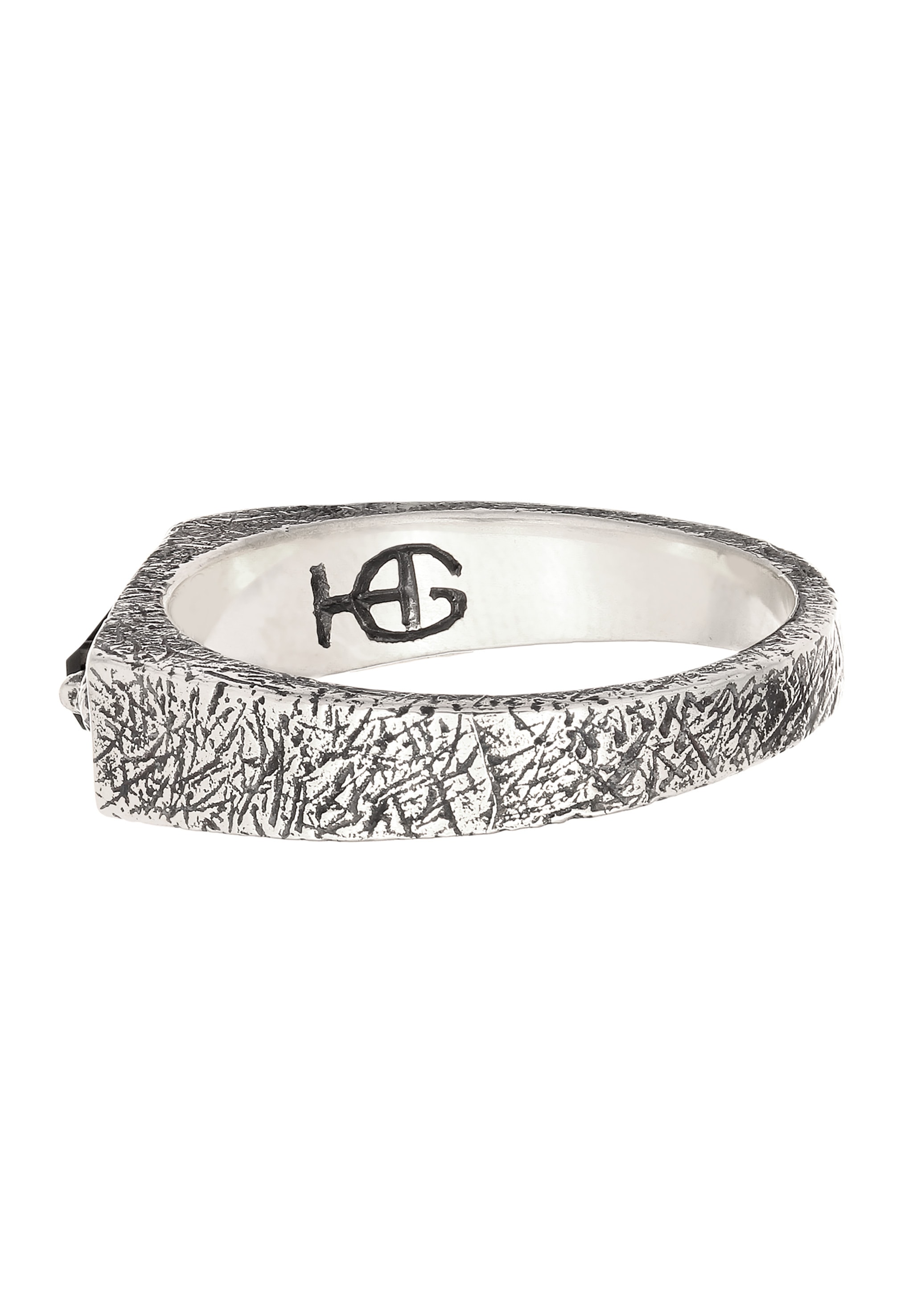 HAZE & GLORY Siegelring »Ring Siegelring Onyx Schwarz 925 Sterling Silber«