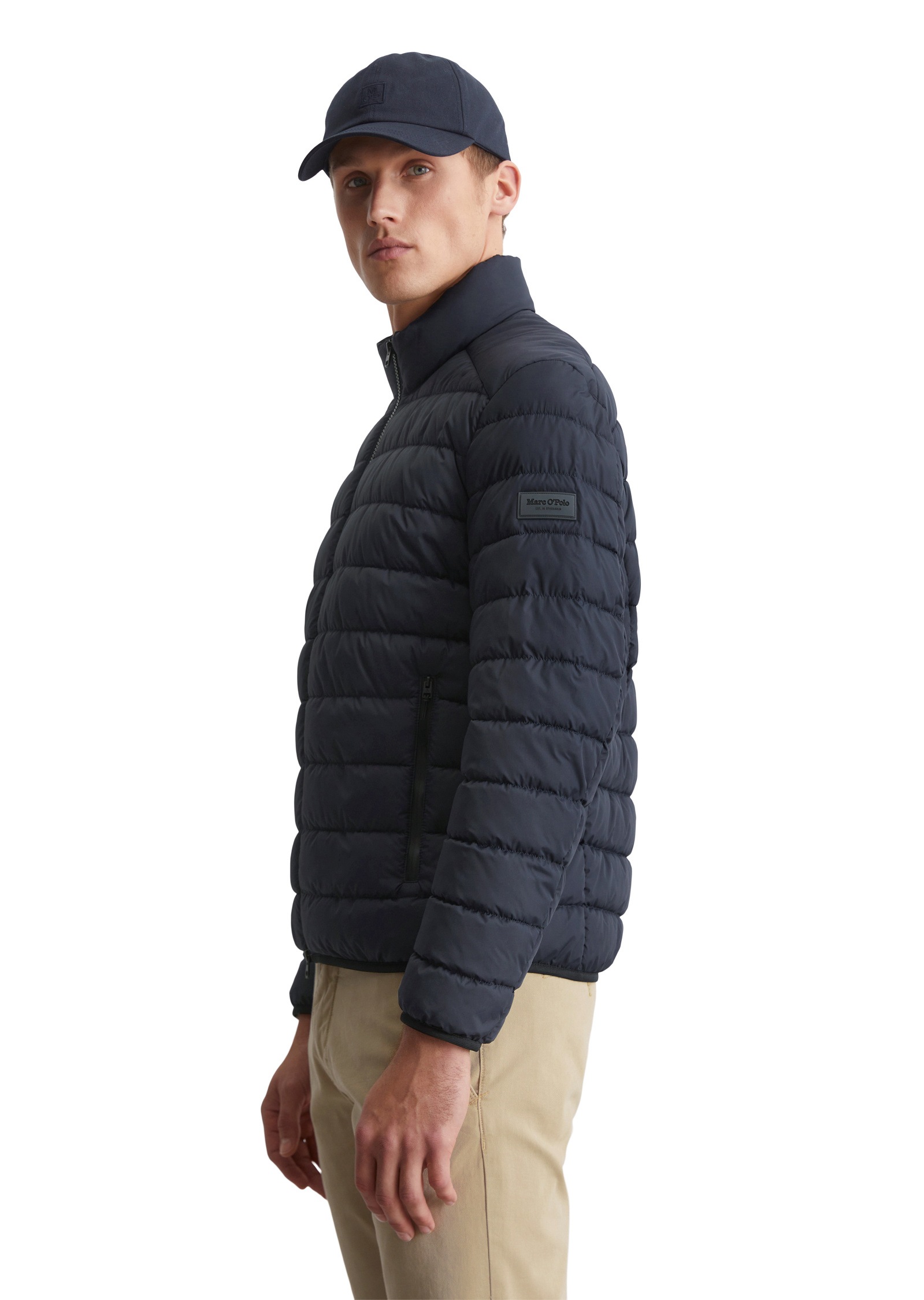 Marc O'Polo Outdoorjacke »aus recycelter Qualität«, ohne Kapuze