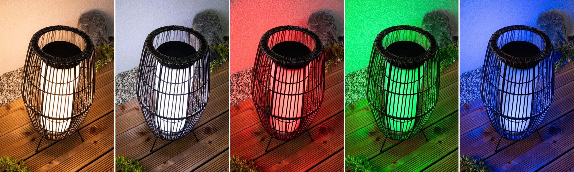 Paulmann LED Gartenleuchte »Outdoor Plug & Shine Basket 40 RGBW ZigBee IP44«, 1 flammig, ZigBee IP44 RGBW