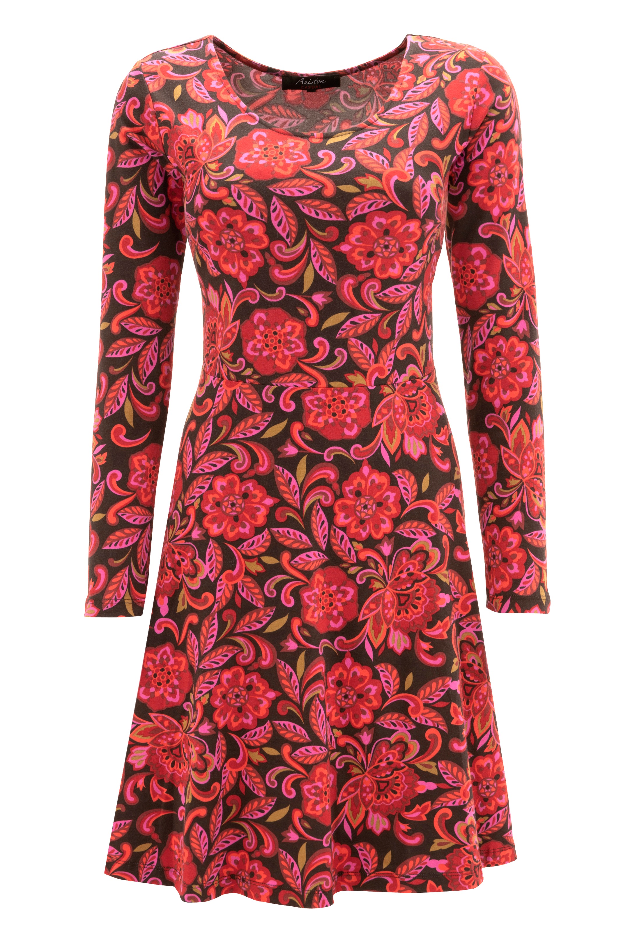 Aniston CASUAL Jerseykleid, mit BAUR kaufen | harmonischem Blumendruck für