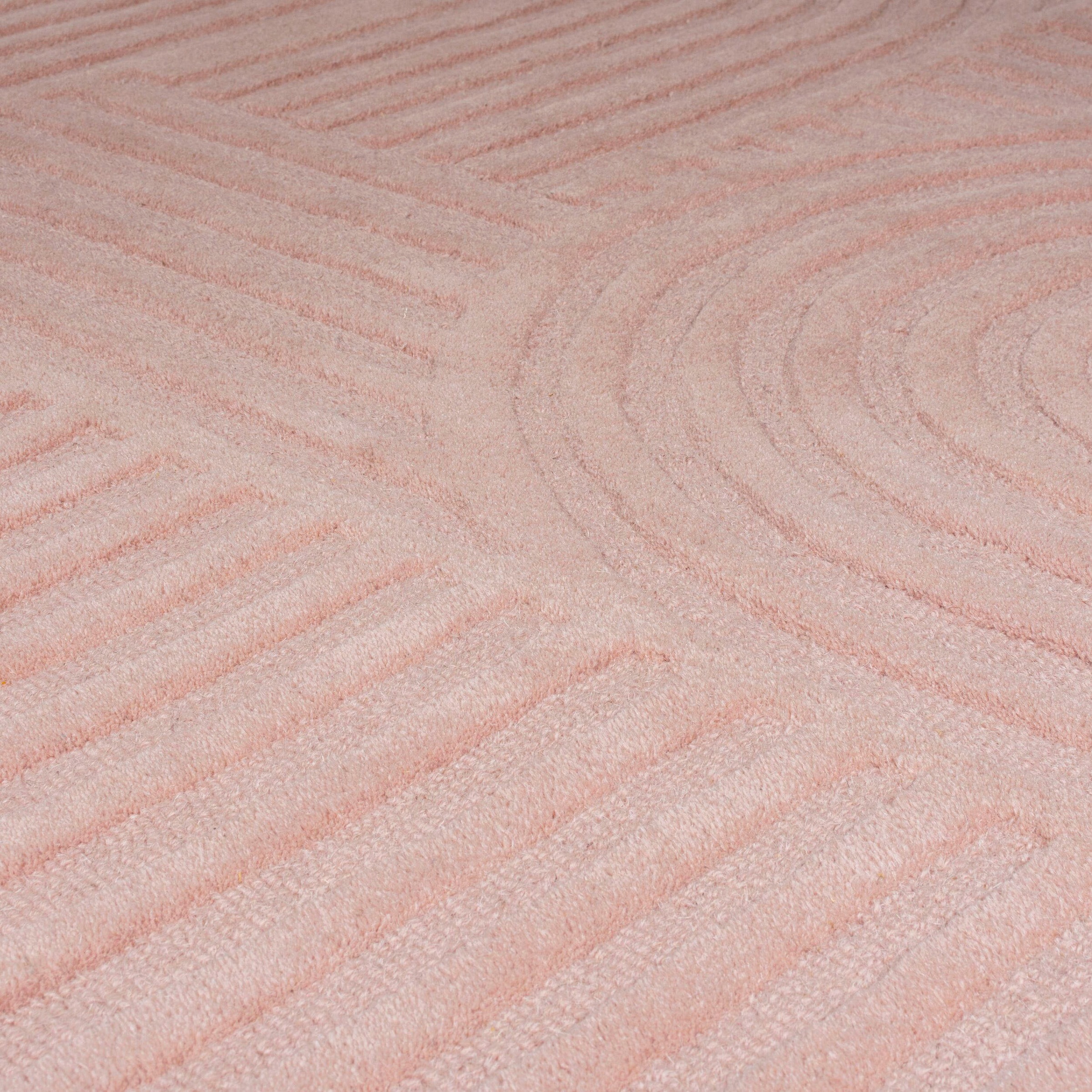 FLAIR RUGS Wollteppich »Zen Garden«, 10 mm Höhe, 100% Wolle, Hoch-Tief-Effekt, auch als Läufer und in Rund erhältlich