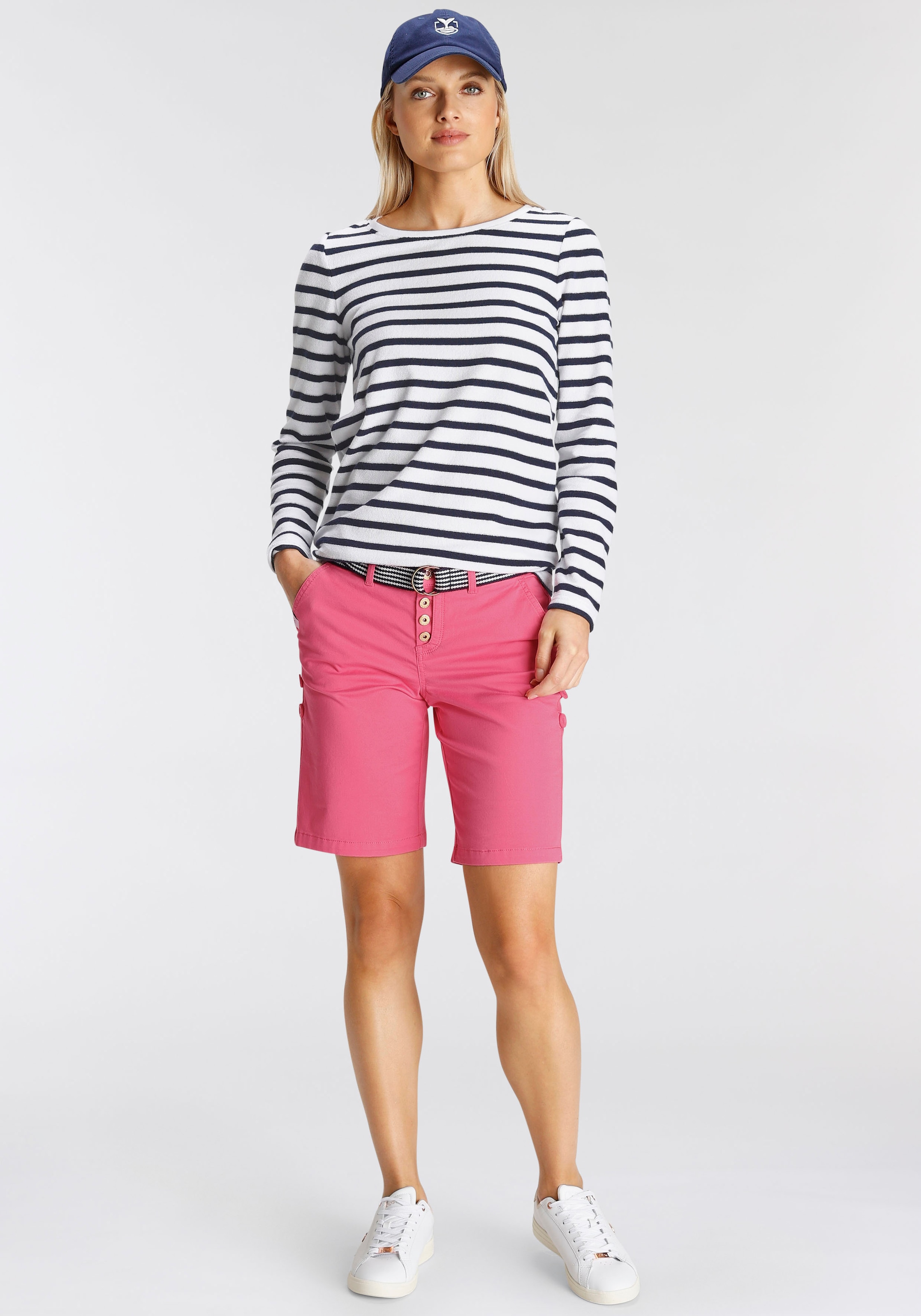 DELMAO Sweatshirt in trendiger Frottee-Ware ---NEUE MARKE!