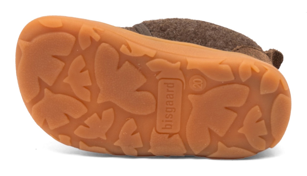 Bisgaard Barfußschuh »miffy x bisgaard barefoot basic«, Hausschuh mit süßer Hasen-Stickerei, Größenschablone zum Download