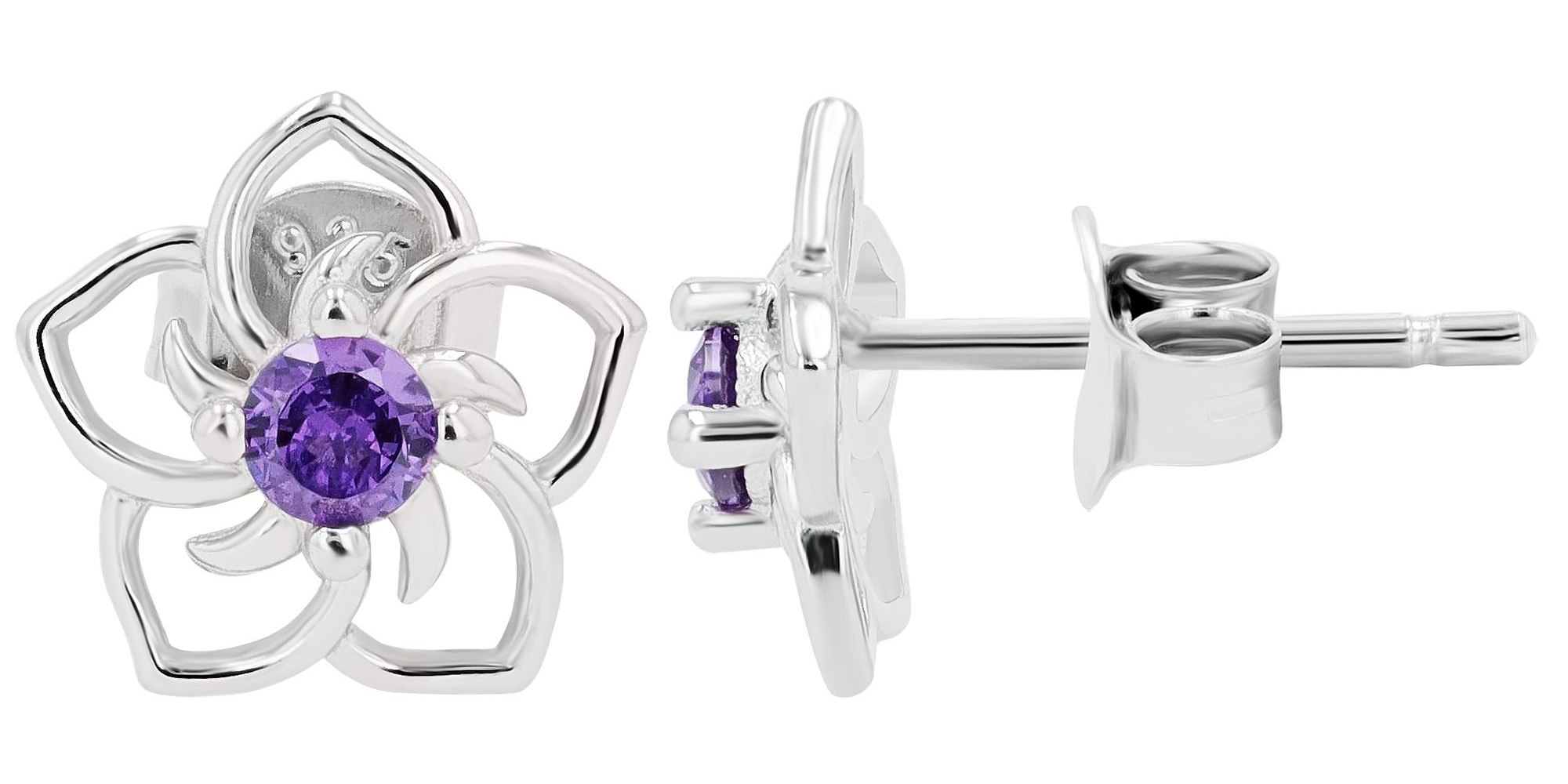 Adelia´s Paar Ohrhänger "Ohrringe – Ohrstecker aus 925 Silber mit Zirkonia" Perfekt als Geschenk für besondere Menschen