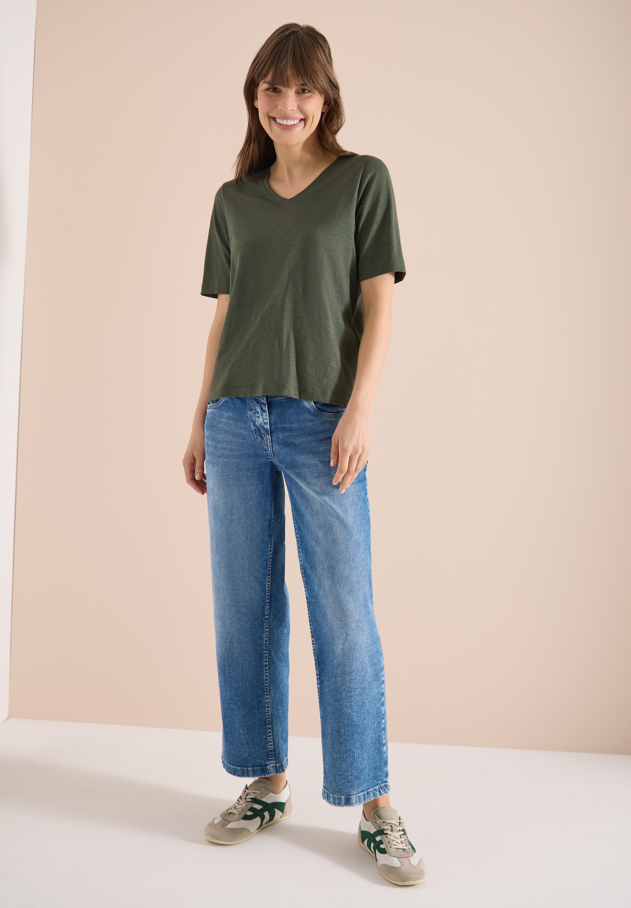 Cecil T-Shirt mit Flammgarn