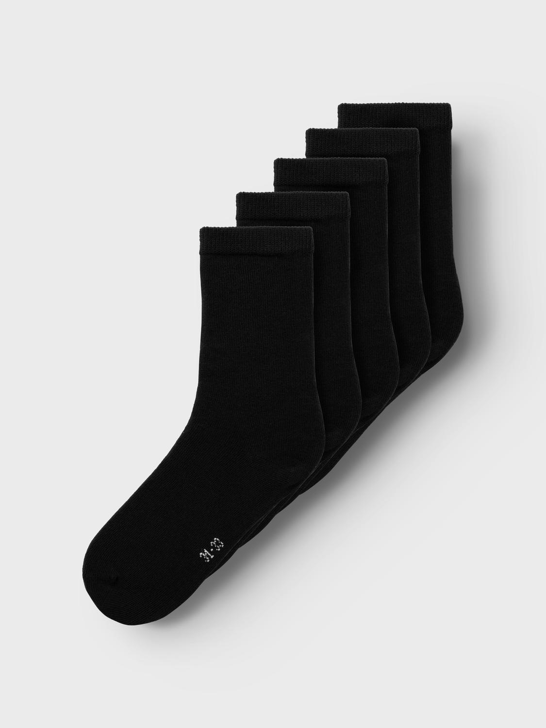 Name It Freizeitsocken "NKNSOCK 5P SOLID NOOS" Packung, 5 Paar tlg.