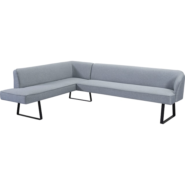 exxpo - sofa fashion Eckbank »Americano«, mit Keder und Metallfüßen, Bezug  in verschiedenen Qualitäten bestellen | BAUR