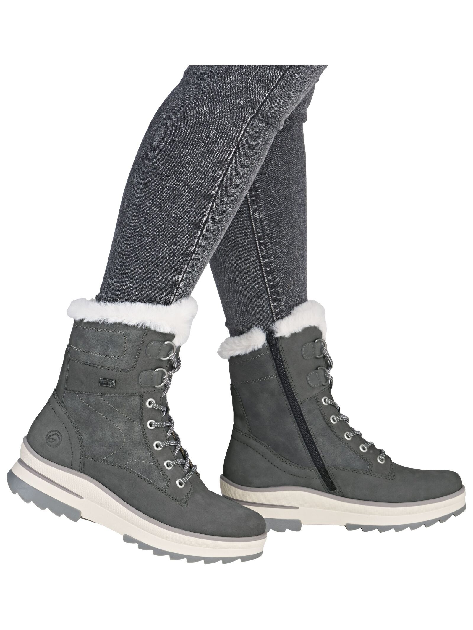 Remonte Schnürstiefelette »Remonte Stiefelette Veloursleder«