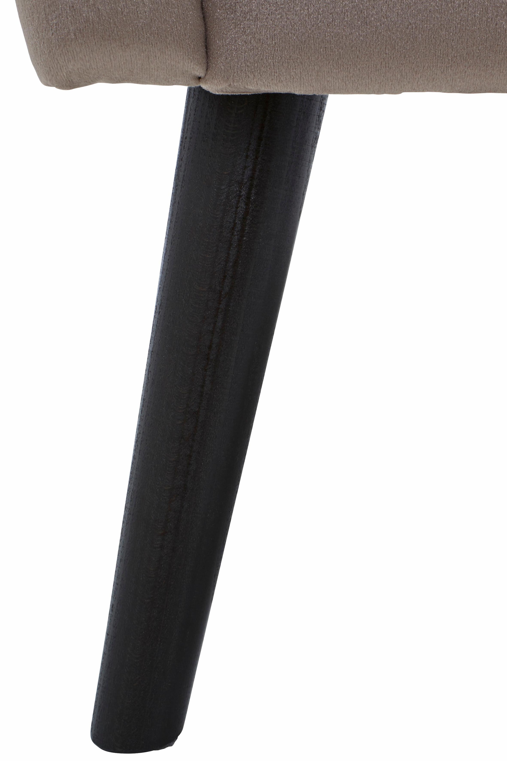 Home affaire Sessel »Salla auch in Fellimitat und Feincord, viele Bezugsarten, Ohrensessel« wahlweise mit oder ohne Hocker; großer Sessel: Maße B/T/H: 78/94/118cm