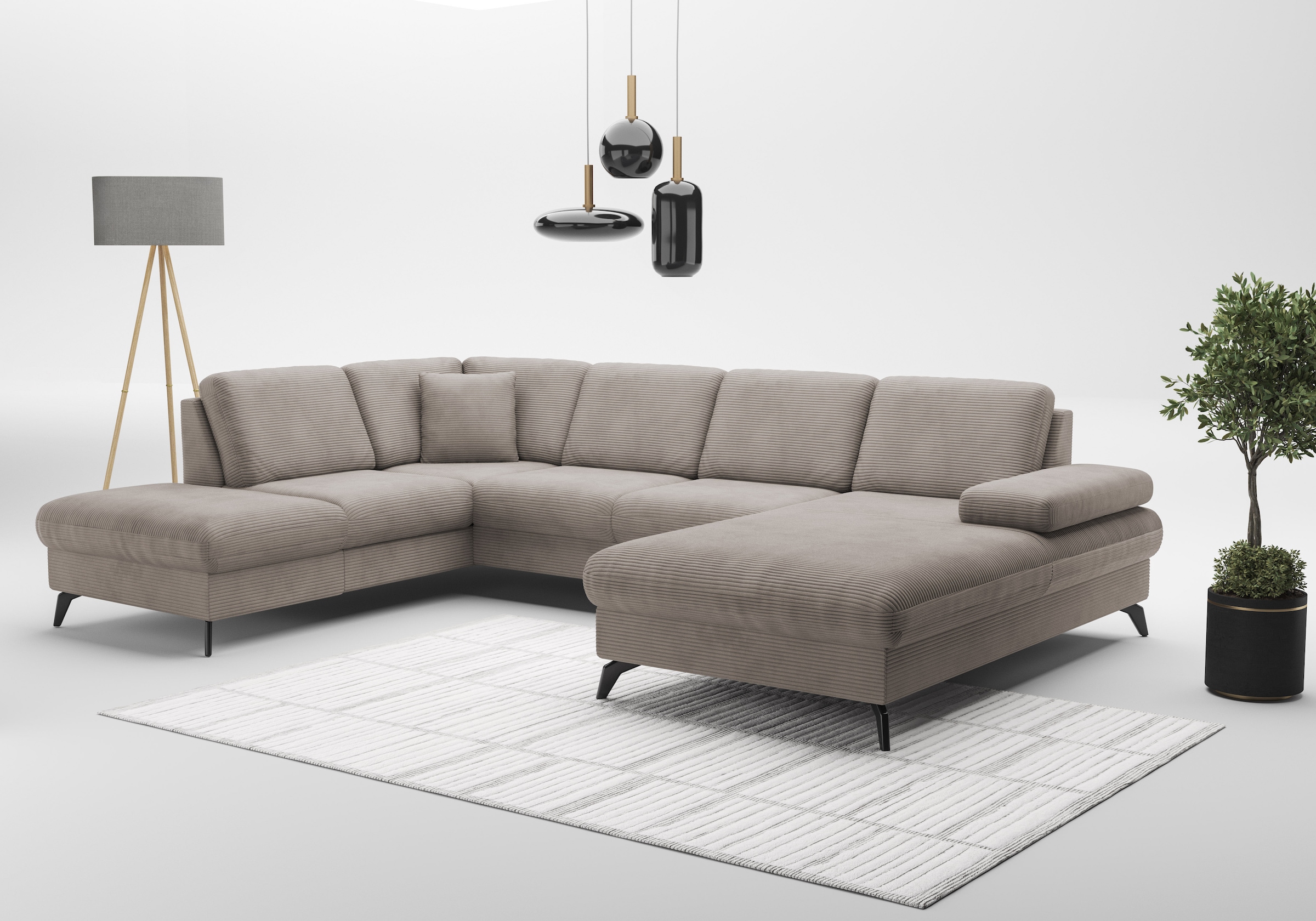 sit&more Wohnlandschaft "Morris Jubi U-Form", inkl. Armteilfunktion und 1 Z günstig online kaufen