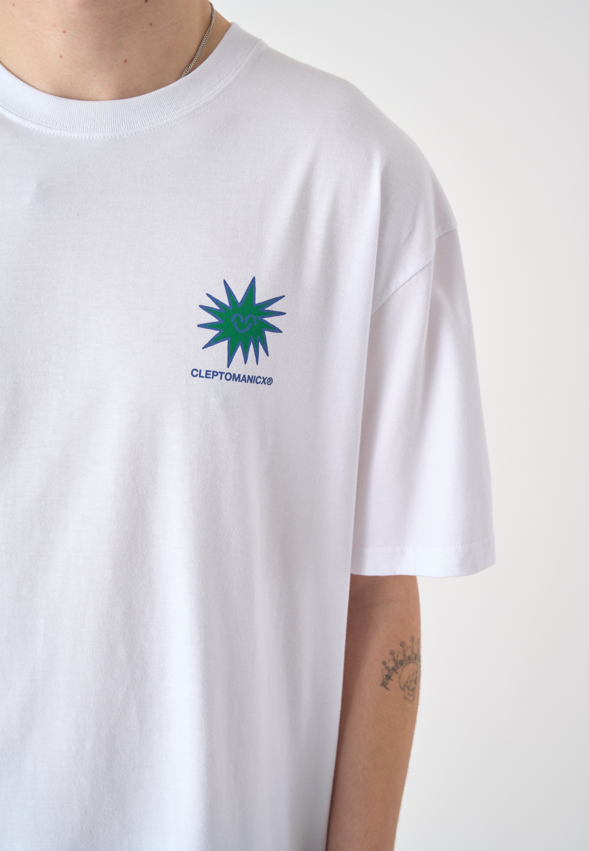 Cleptomanicx T-Shirt »Flowers«, mit coolem Front- und Rückenprint