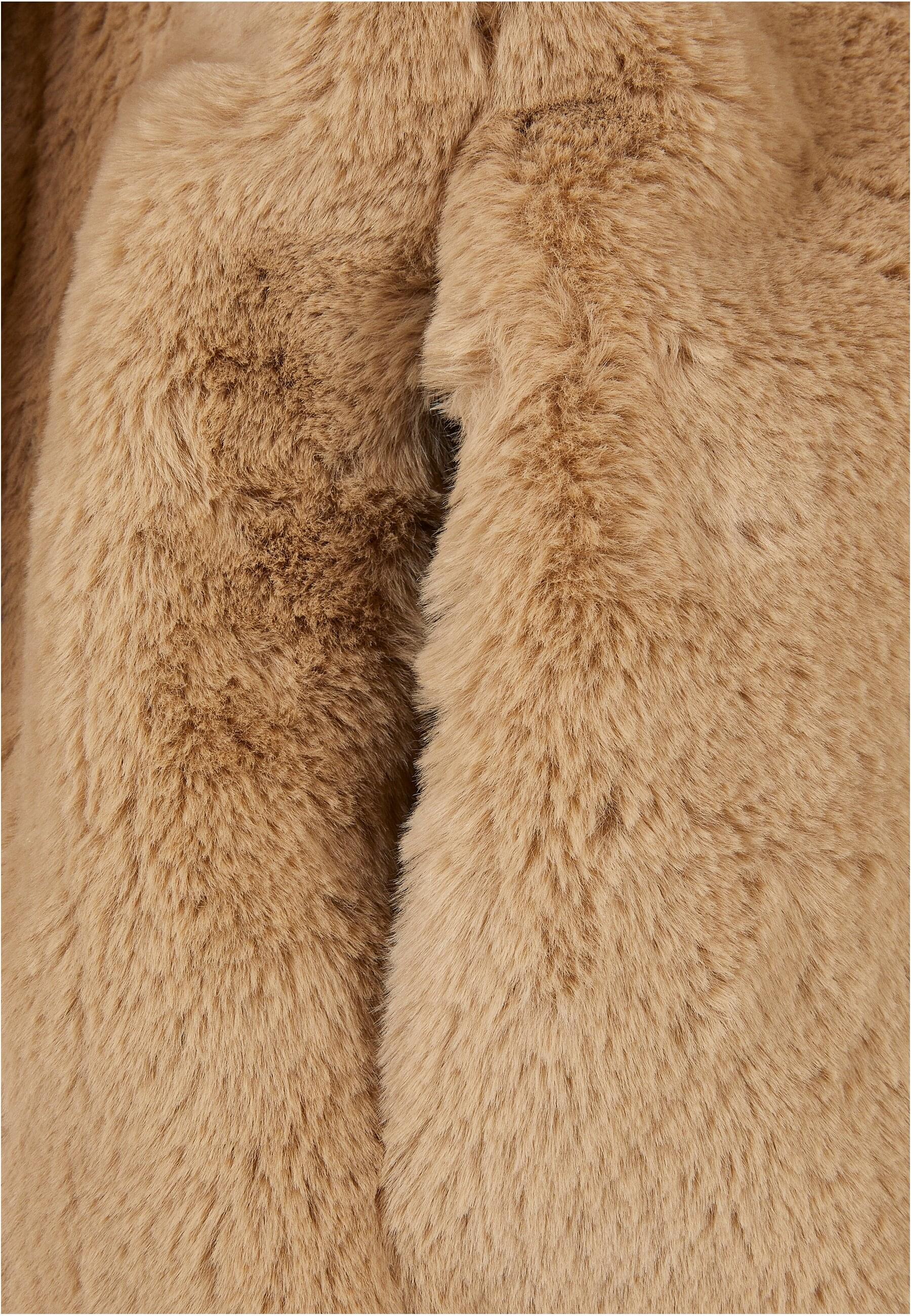 URBAN CLASSICS Winterjacke »Urban Classics Damen Ladies Lapel Teddy Jacket«, (1 St.), ohne Kapuze