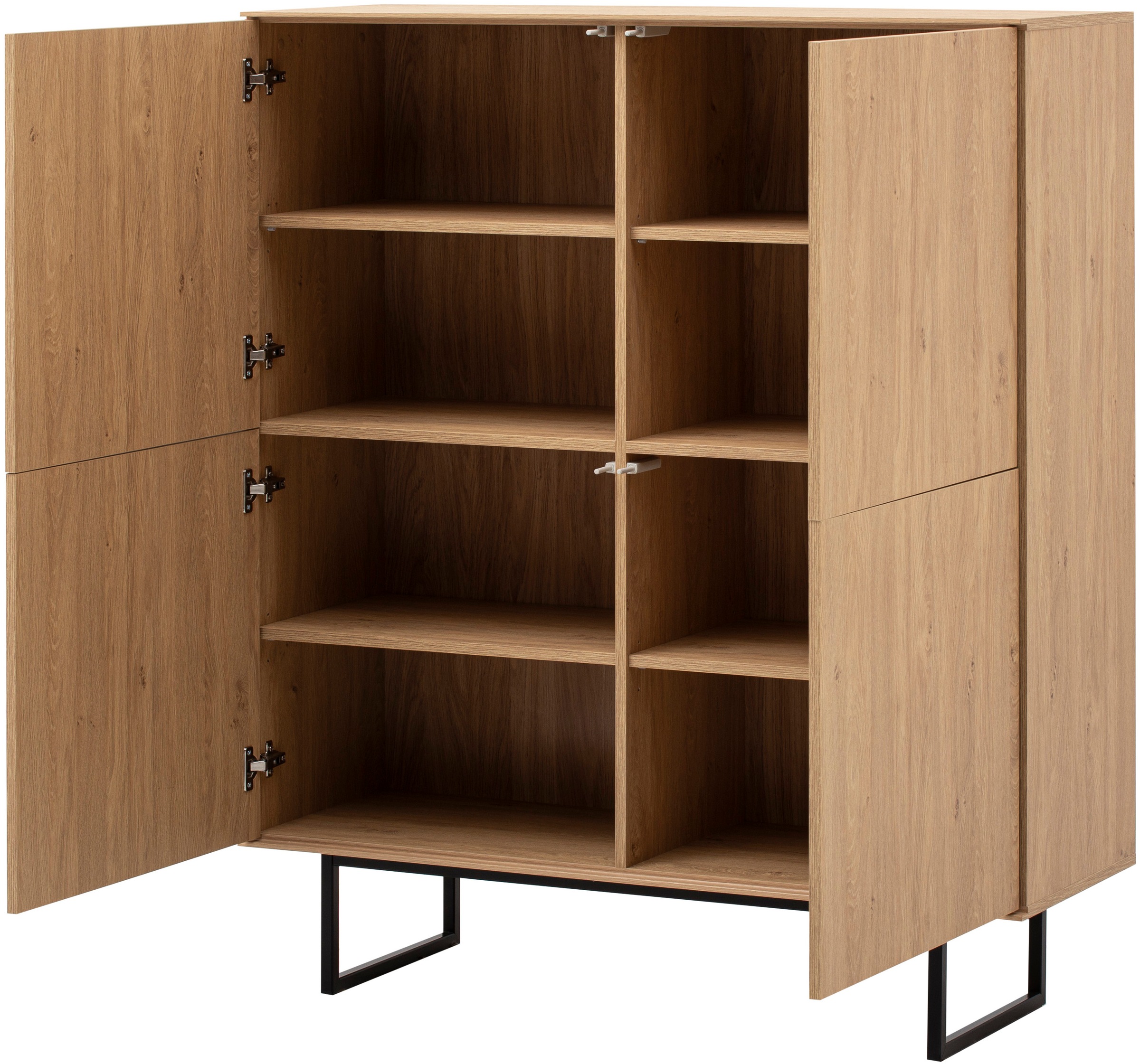 Home affaire Highboard »Lund, moderner Schrank, Kommode mit Kufengestell«, ausreichend Stauraum, vielseitig einsetzbar, 115 cm breit