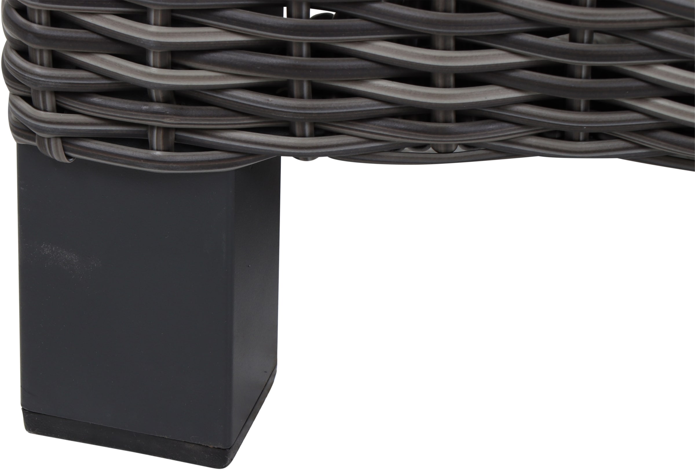 Siena Garden Gartenlounge-Bank »CORIDO Lounge 2er Sofa in charcoal grey« Gestell Alu matt anthrazit, mit Sitz- u. Rückenkissen taupe meliert