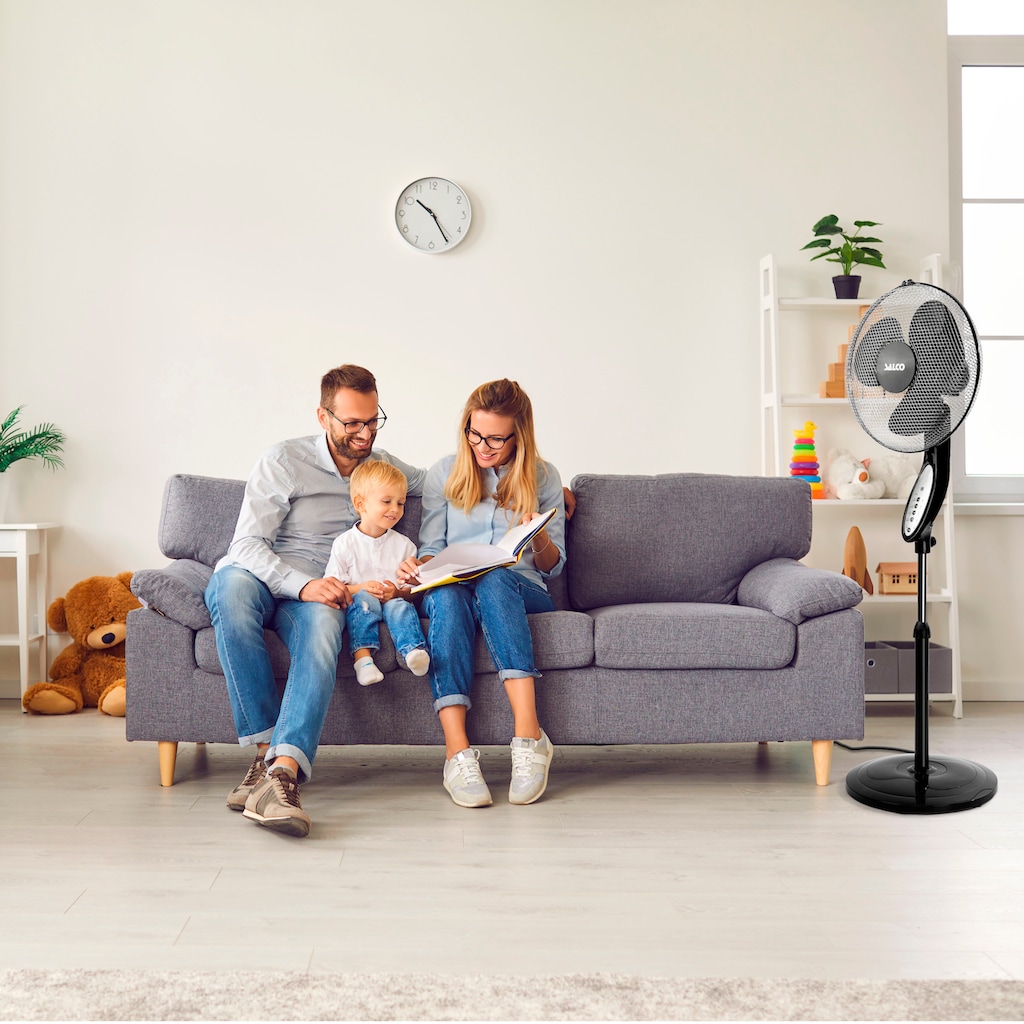 SALCO Standventilator »SSR-40.4«, mit Timer mit Fernbedienung