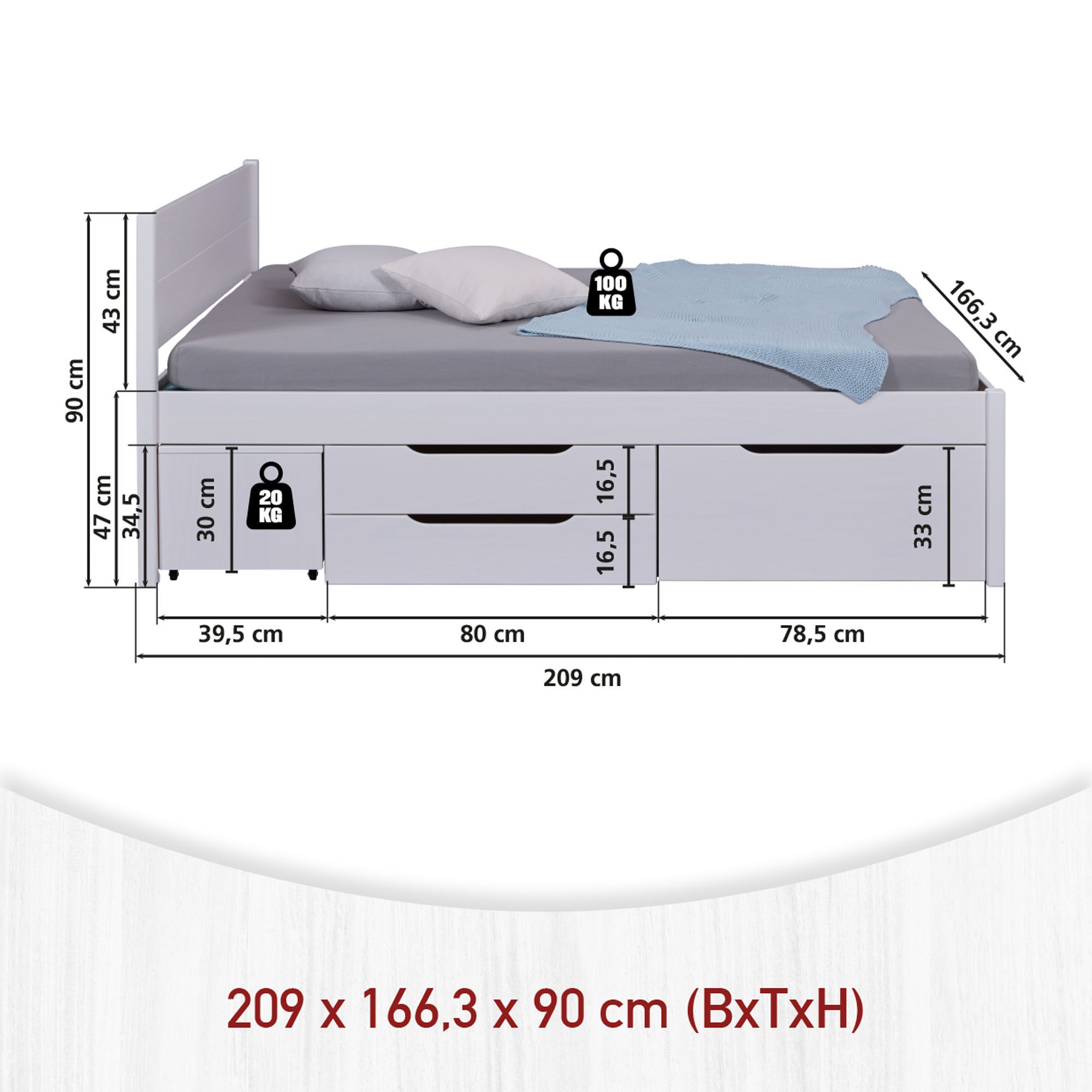 Inter Link Stauraumbett