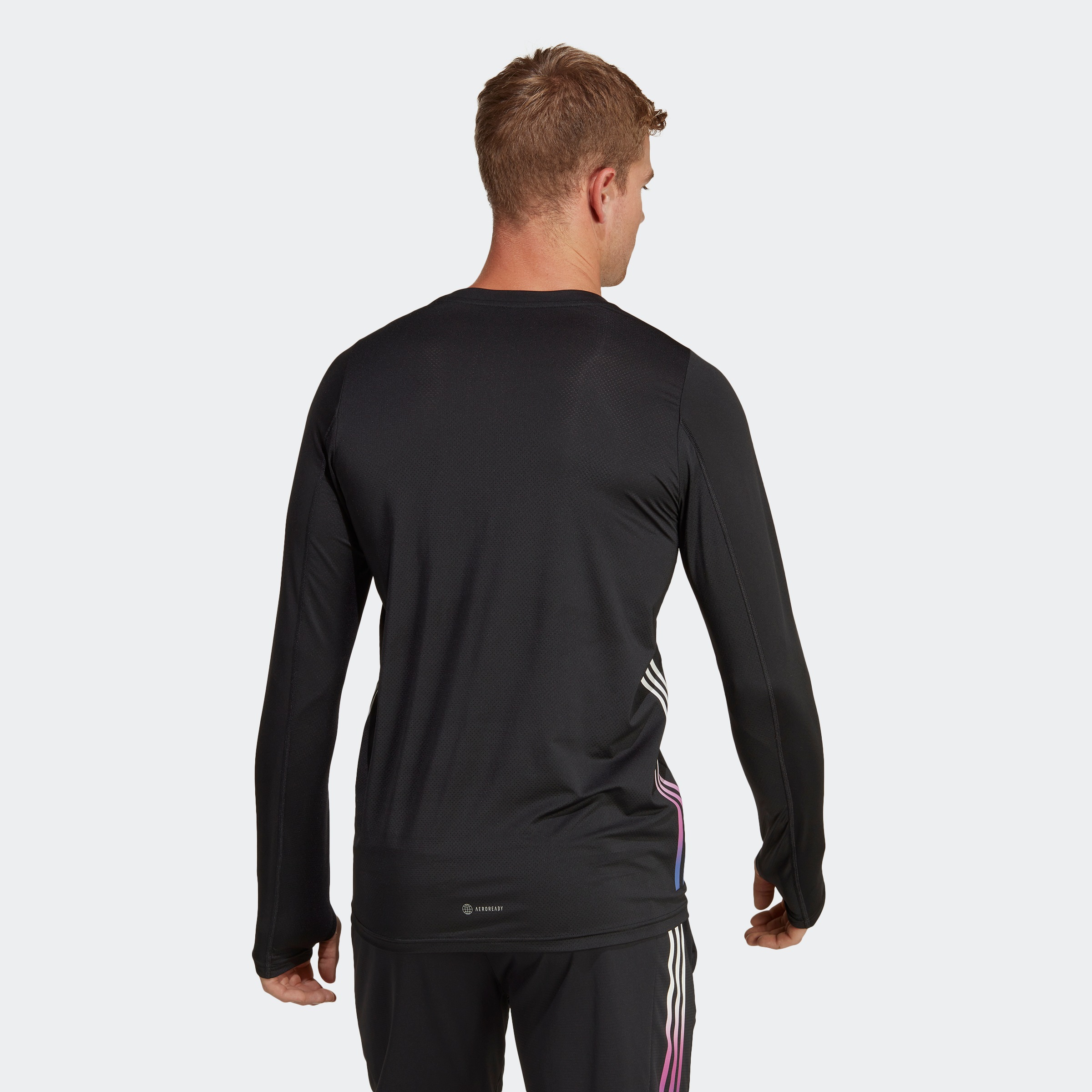 adidas Performance Laufshirt »RUN ICONS 3STREIFEN LONGSLEEVE«