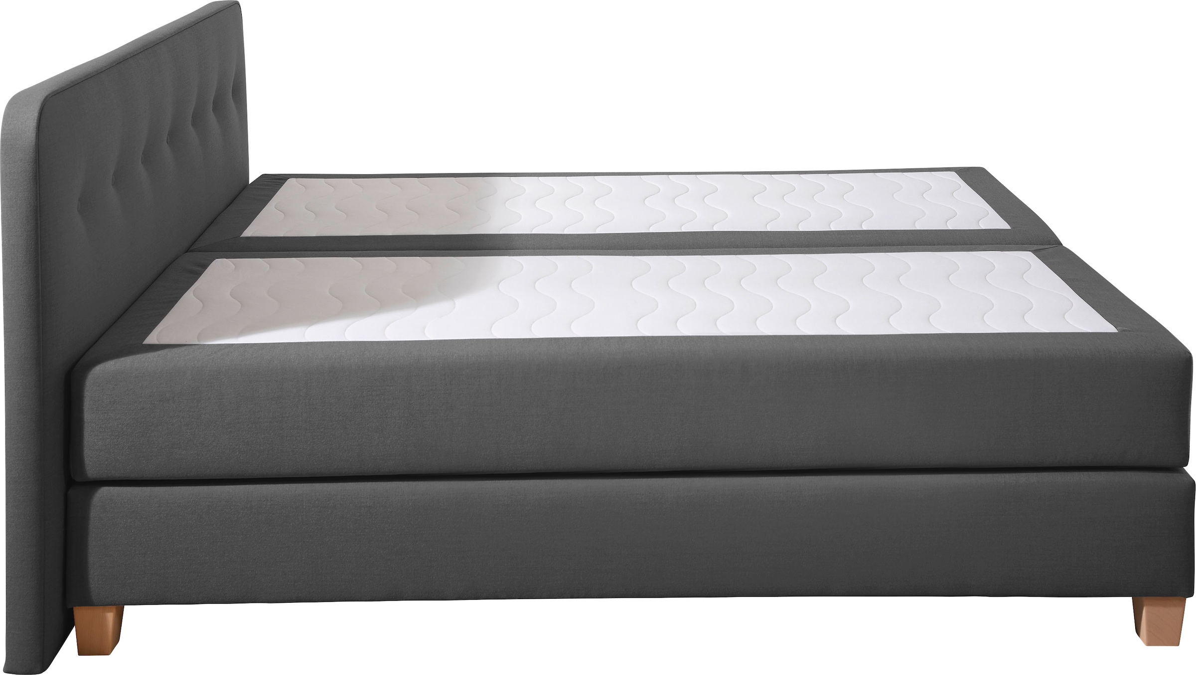 Home affaire Boxspringbett »Fargo«, in Überlänge 220 cm, mit Topper, 3 Ausführungen, 4, Breiten