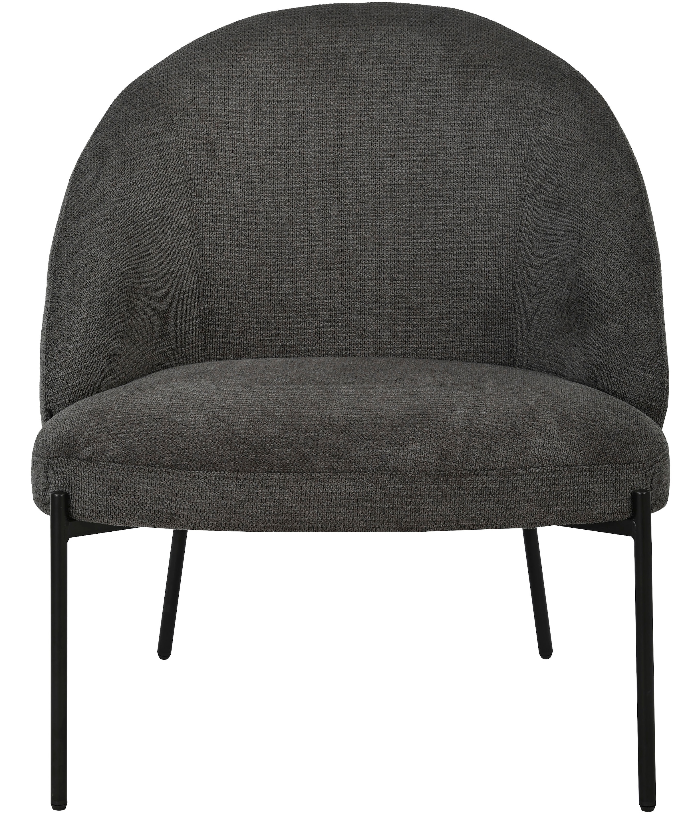 INOSIGN Loungesessel »MOVILLE Designstuhl mit filigranen Metallbeinen«, Cocktailsessel, farblich abgestimmte Metall-Beine, Webstoff