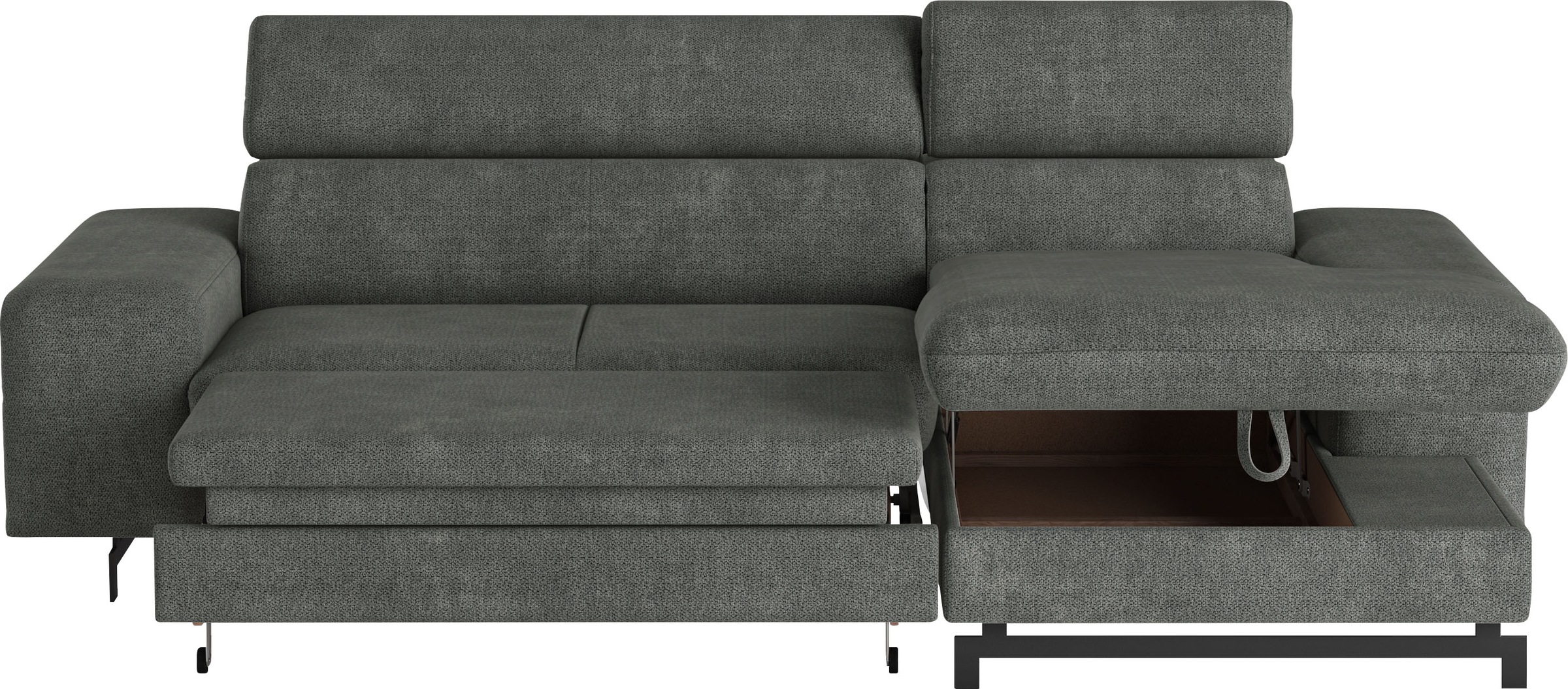 COTTA Ecksofa »Emma L-Form«, mit Kopfteilverstellung, wahlweise mit Bettfunktion & Bettkasten