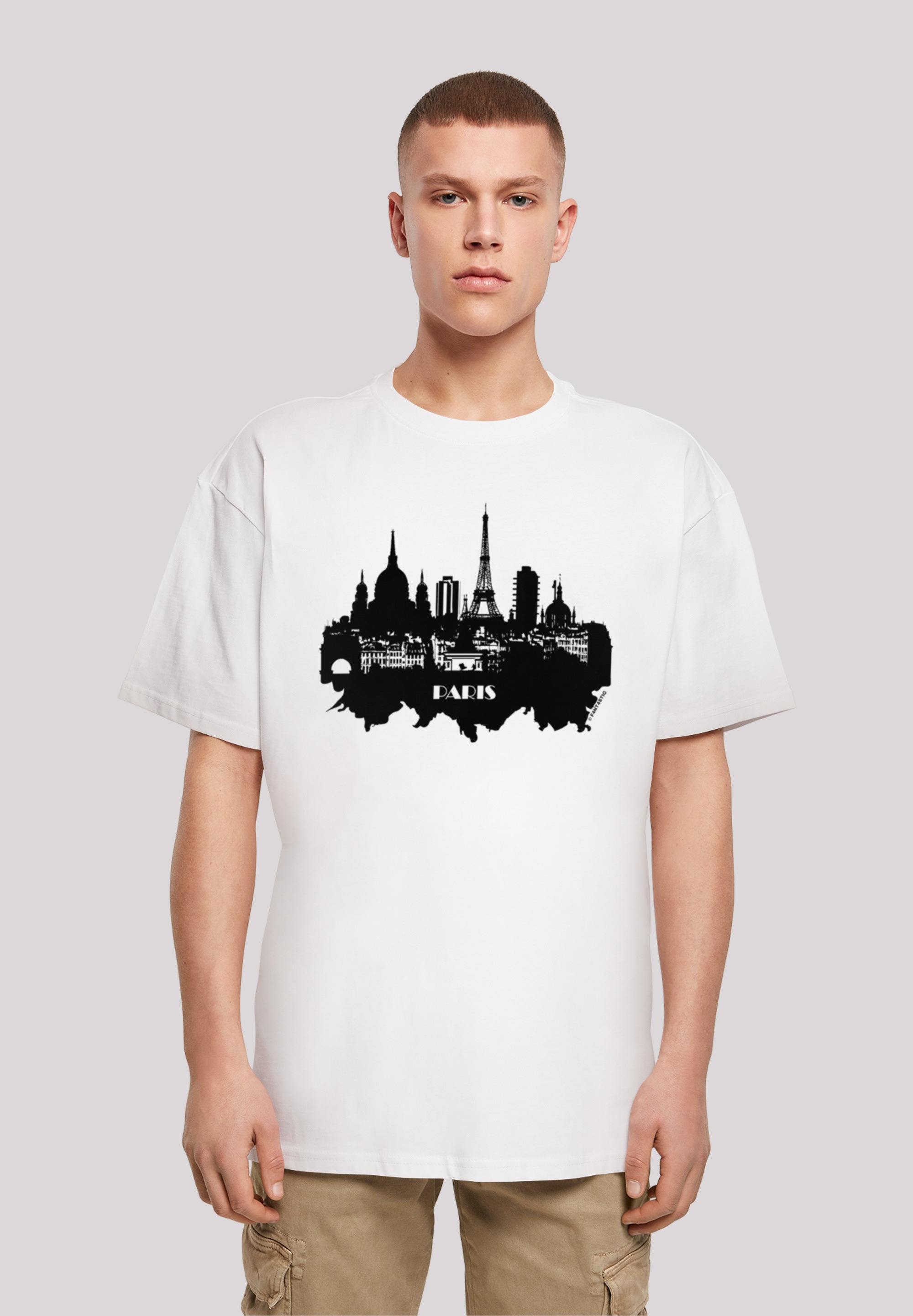 F4NT4STIC T-Shirt "PARIS SKYLINE OVERSIZE TEE", Print