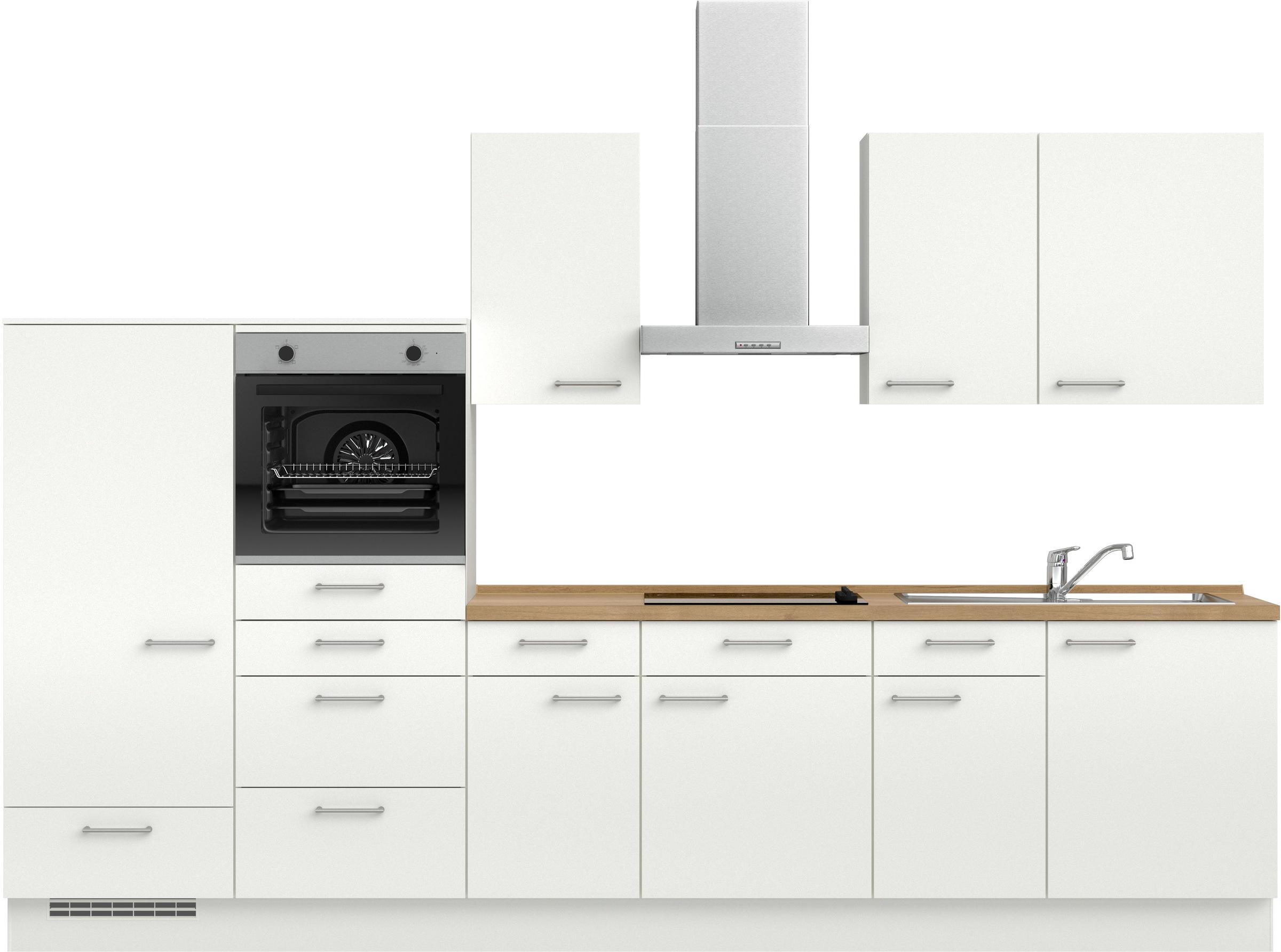 nobilia Küchenzeile ""Laser I", Ausrichtung wählbar, Breite 330 cm" vormont günstig online kaufen