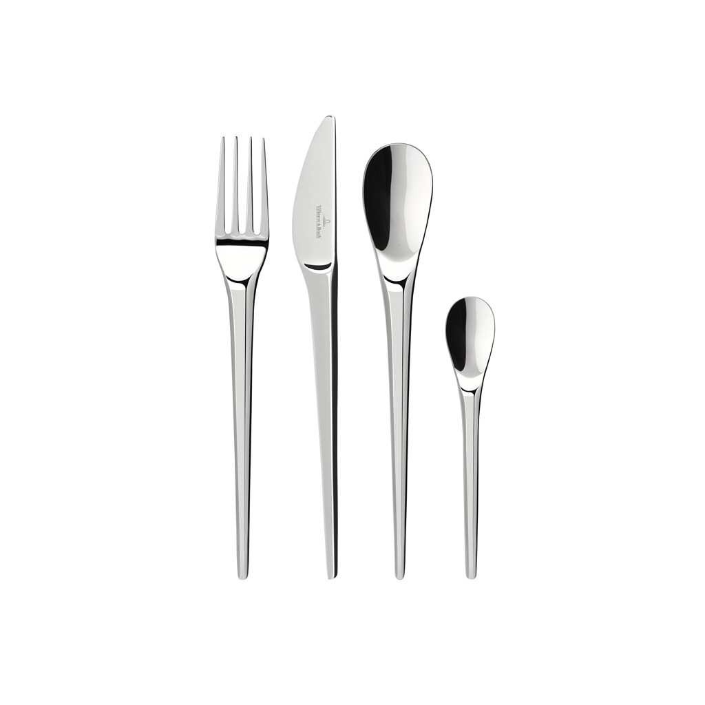 Villeroy & Boch Besteck-Set "Tafelbesteck NewMoon 24er Set silber" günstig online kaufen
