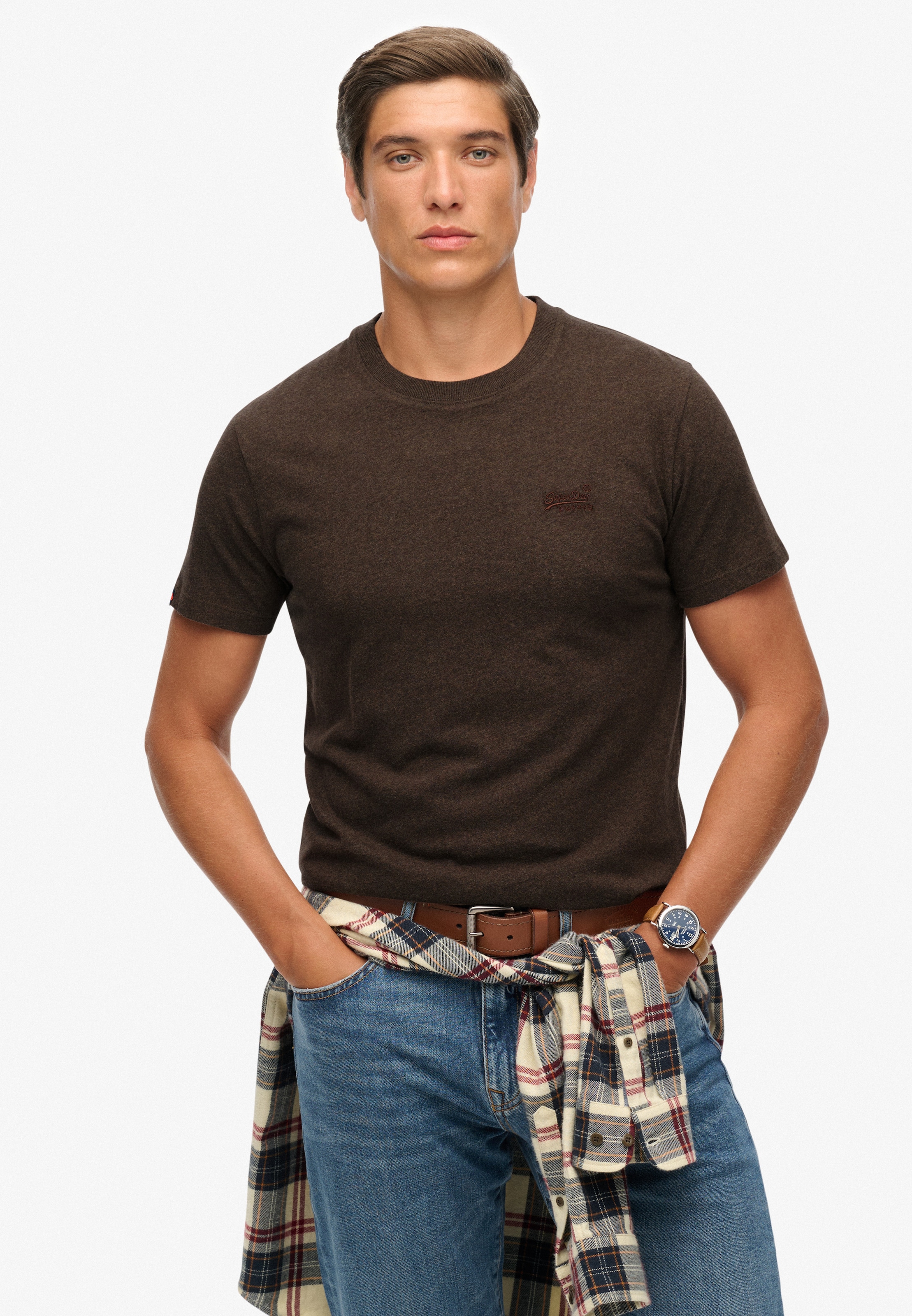 Superdry Rundhalsshirt "ESSENTIAL LOGO EMB TEE" günstig online kaufen