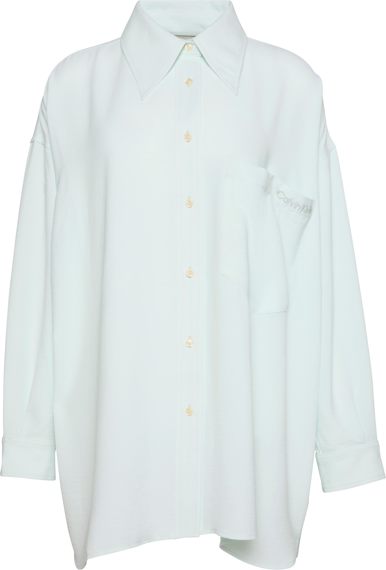 Calvin Klein Jeans Hemdbluse »GAUZE SHIRT«, Mit Rundhalsausschnitt