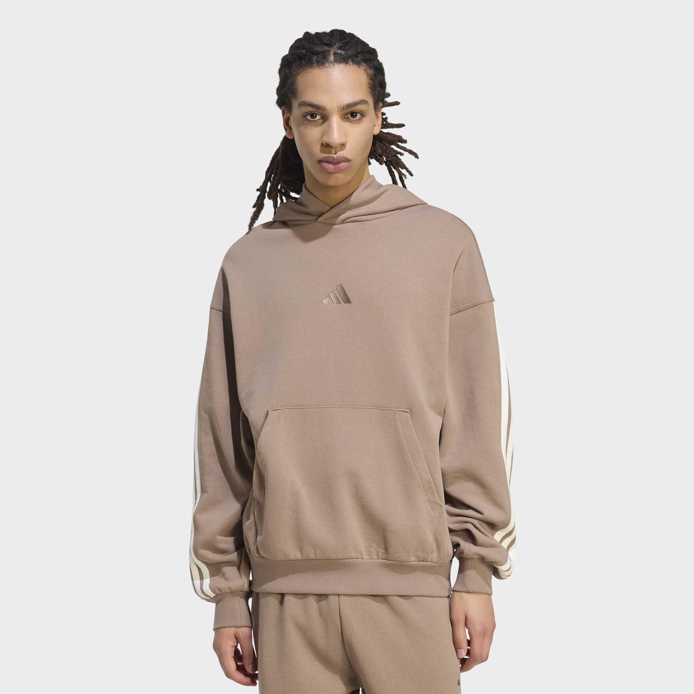 adidas Sportswear Kapuzensweatshirt "M AK 3S OH HD", mit Kapuze, ohne Verschluss, aus Baumwolle, in normaler Länge