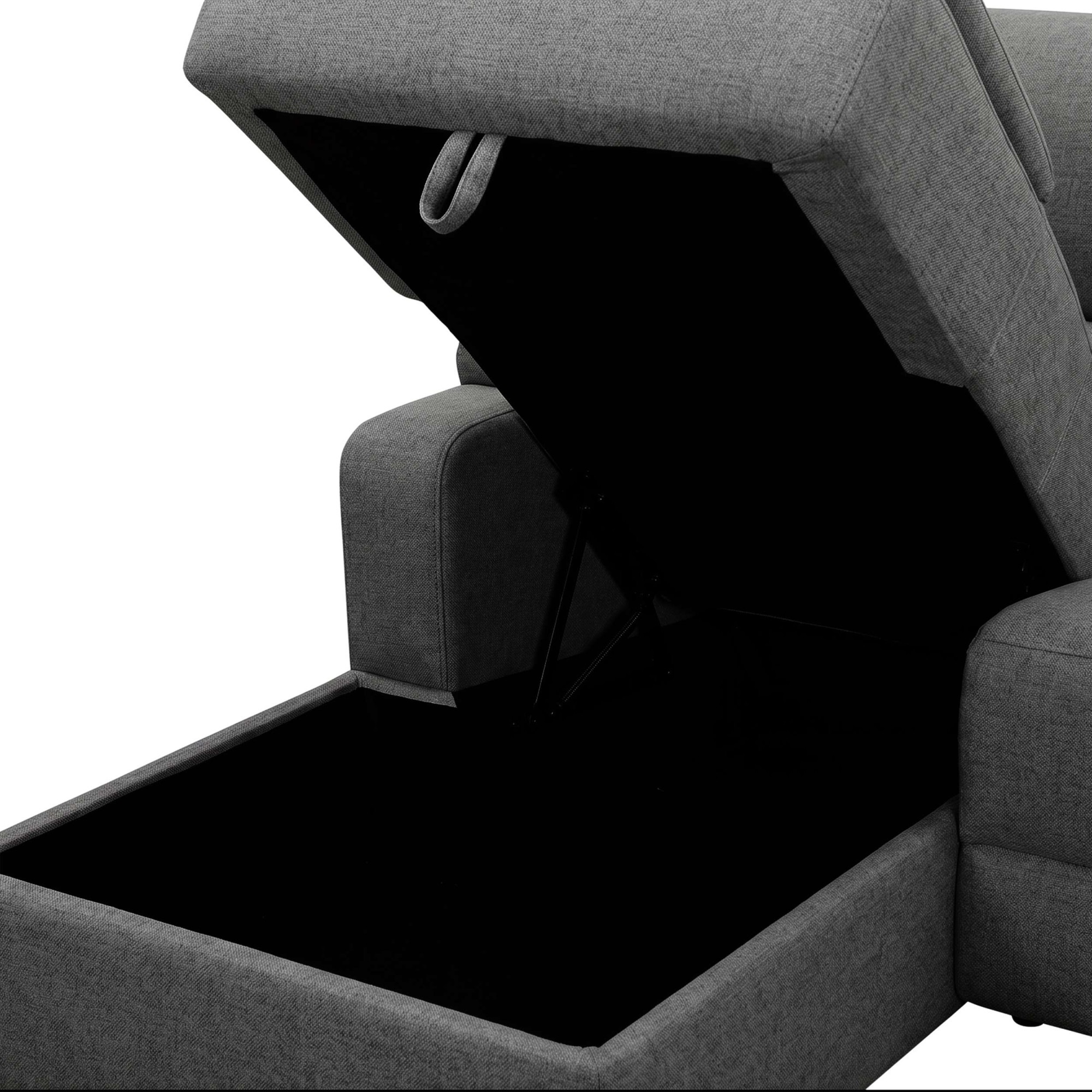 OTTO home Ecksofa »NAPORI Struktur, Multimediasofa, L-Form« man. oder elektr. Relaxfuntion, USB-A bei elektr. Variante, Staukasten