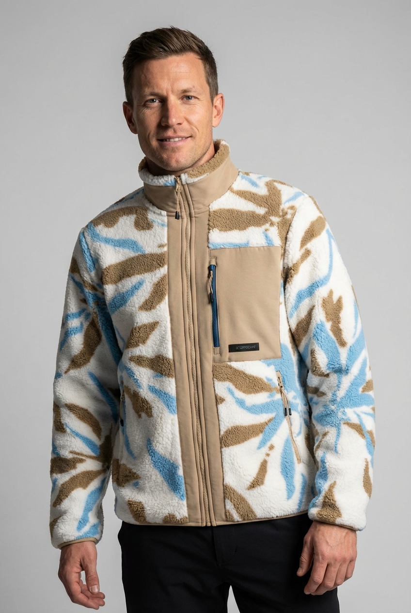 Icepeak Fleecejacke "ARDESE" mit zwei Reißverschlusstaschen vorne