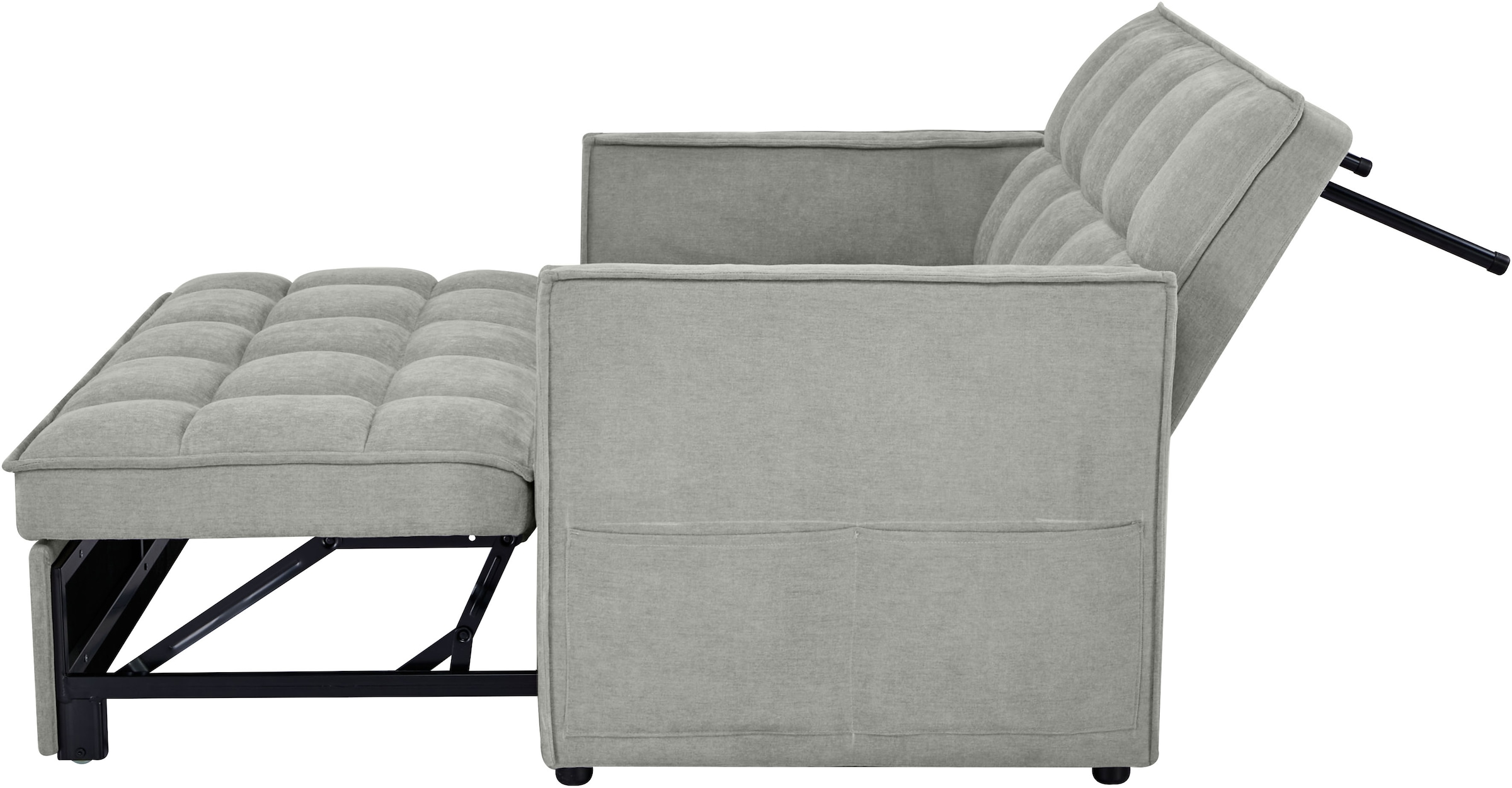 OTTO home Schlafsofa »STEFFO, 159 cm, 2-Sitzer, mit verstellbarer Rückenlehne« verstellbarer Rückenlehne, Klappmechanismus, Webstoff