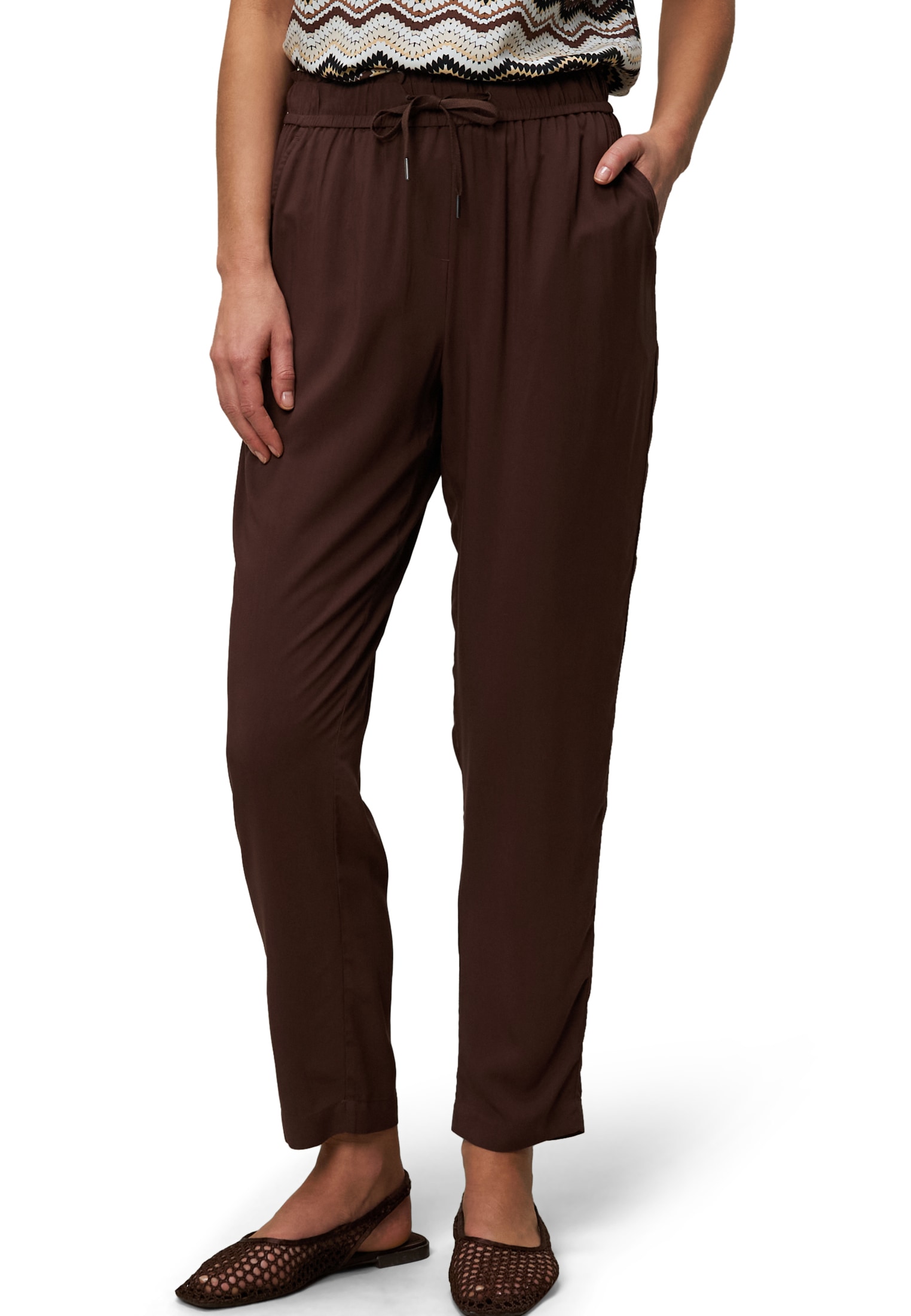 Zero Schlupfhose "zero Schlupfhose mit Tunnelzug 28 Inch", Bindedetail günstig online kaufen