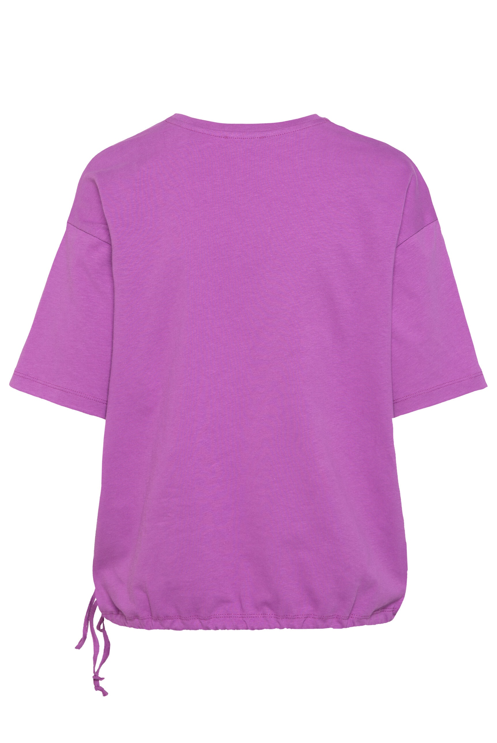 SENSES.THE LABEL Rundhalsshirt mit Bindeband am Saum