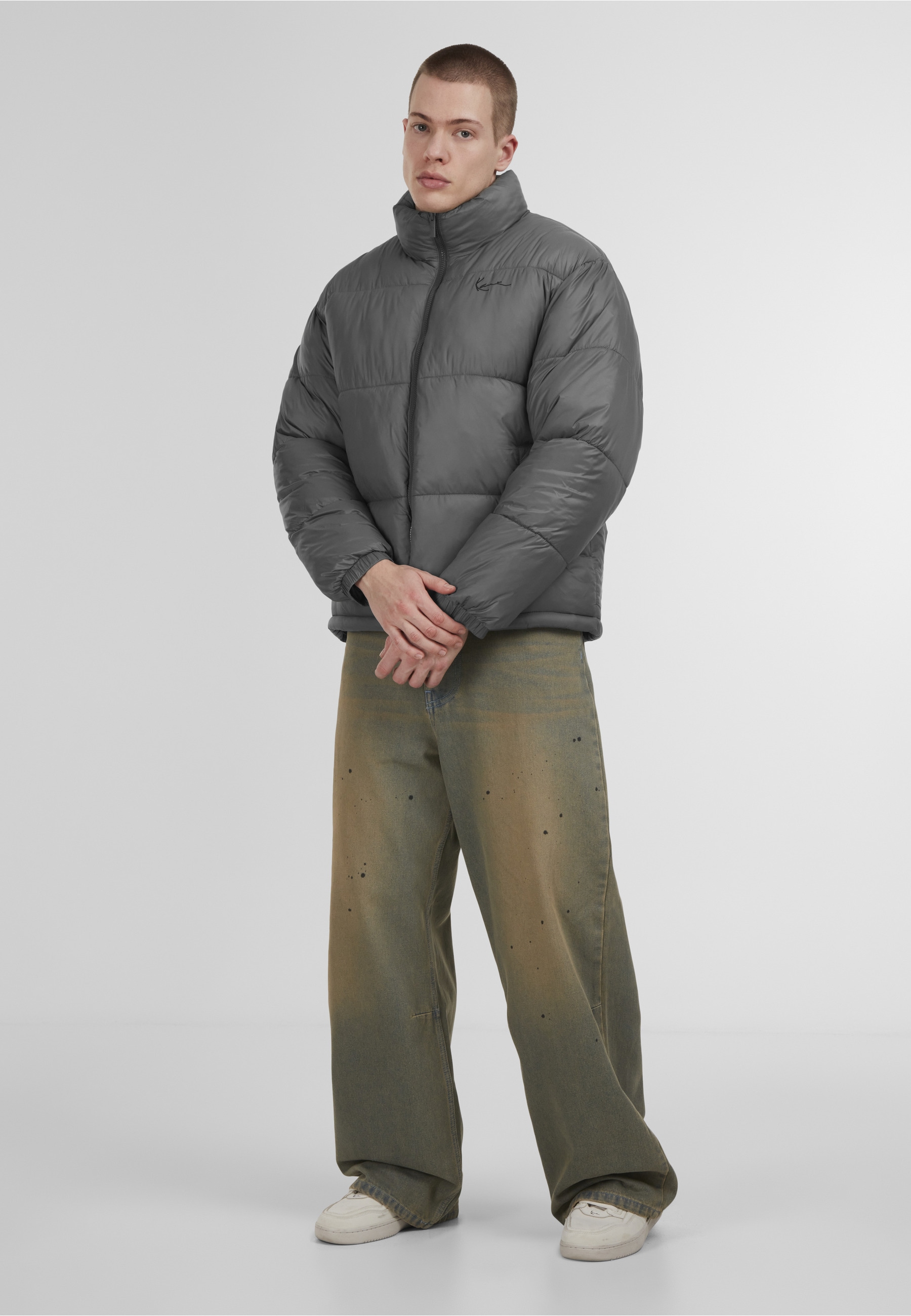 Karl Kani Winterjacke »Karl Kani Small Signature Embossed Logo Puffer Jacket« 1 Stk. tlg. ohne Kapuze