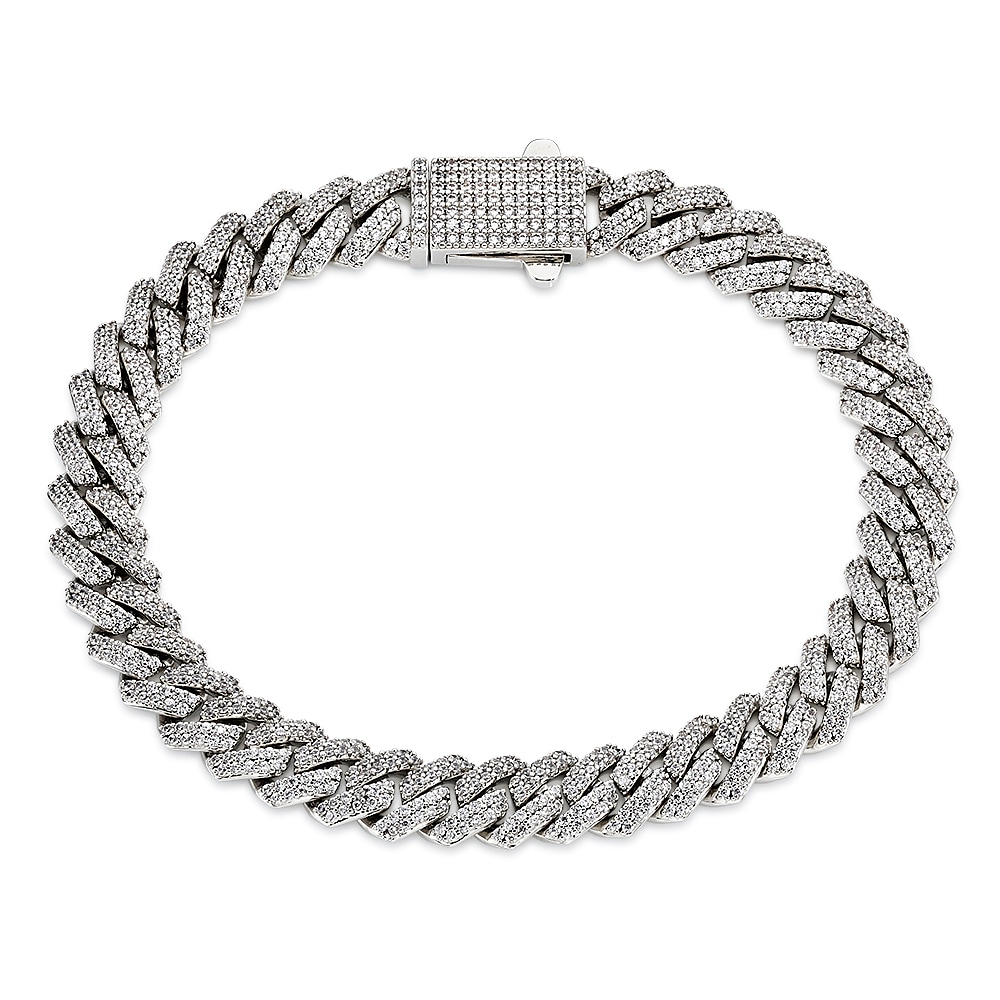 BRUNO BANANI Damen Armband "Schmuck Geschenk mit Glitzersteinen", 19cm, Messingmessingfarben, kristallweiß, kristallweiß, Messing, Armbänder, mit
