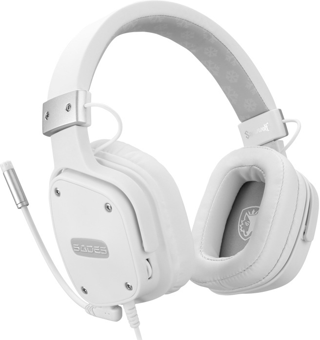 Sades Gaming-Headset »Snowwolf SA-722S« Mikrofon abnehmbar