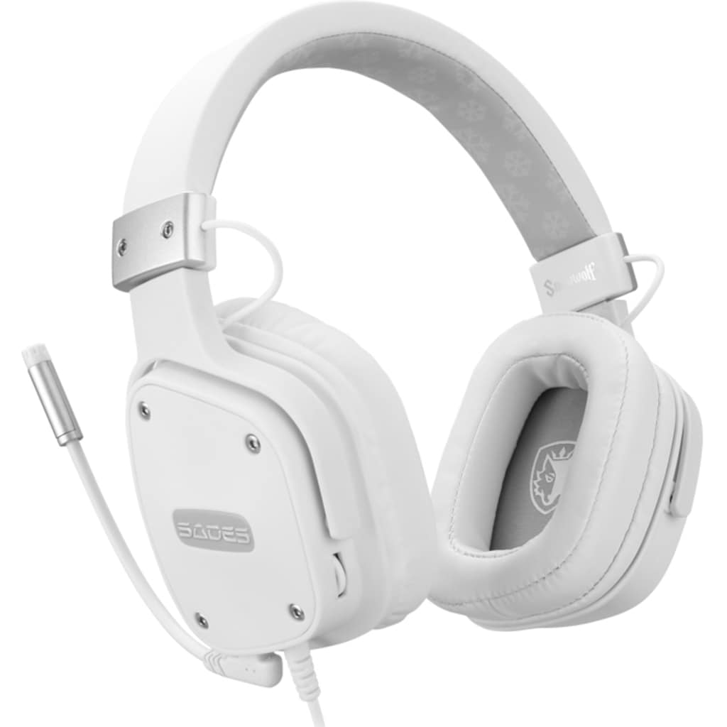 Sades Gaming-Headset »Snowwolf SA-722S«, Mikrofon abnehmbar